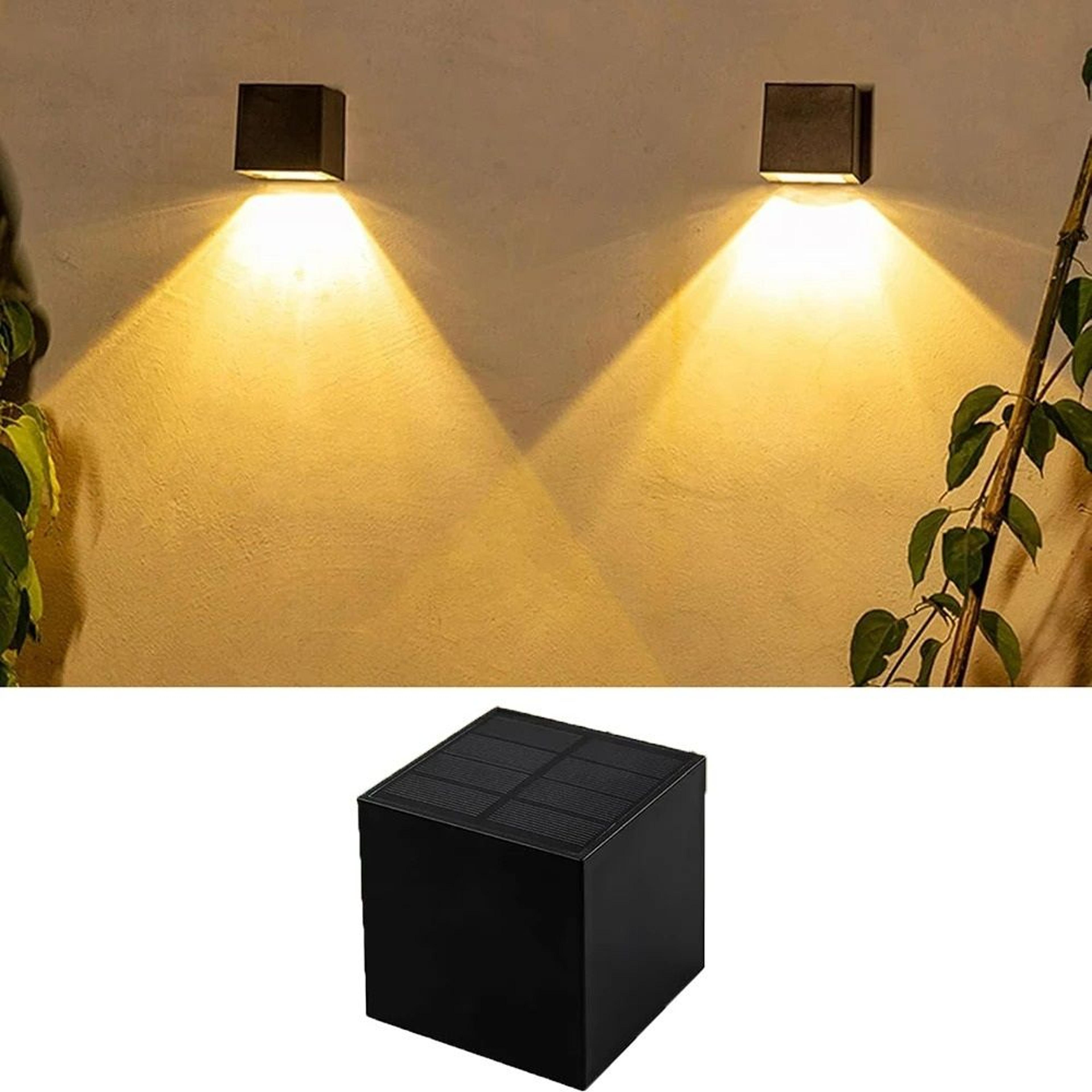 outdoor solar wireless wall & fence security light