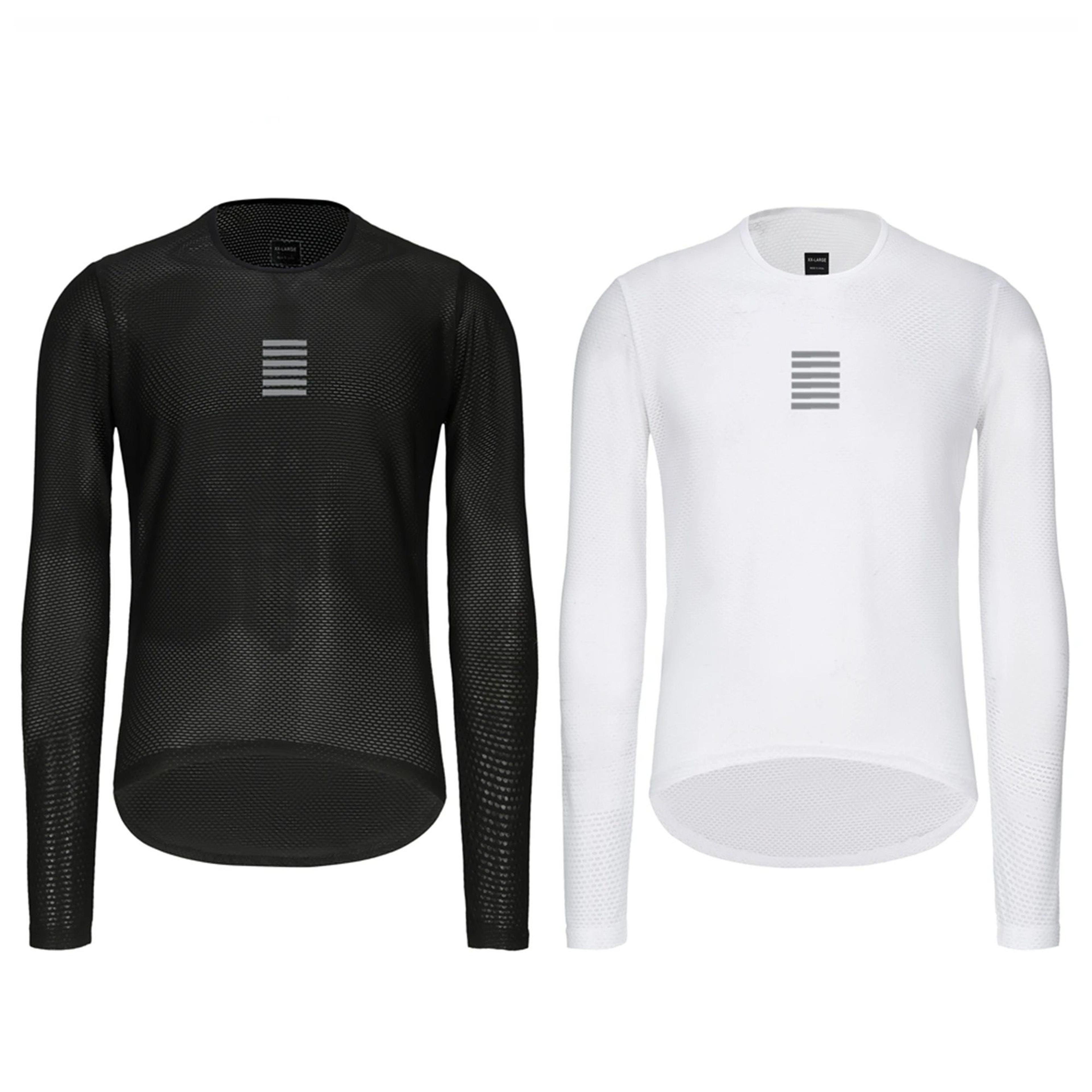 long sleeve cycling mesh base layer shirt