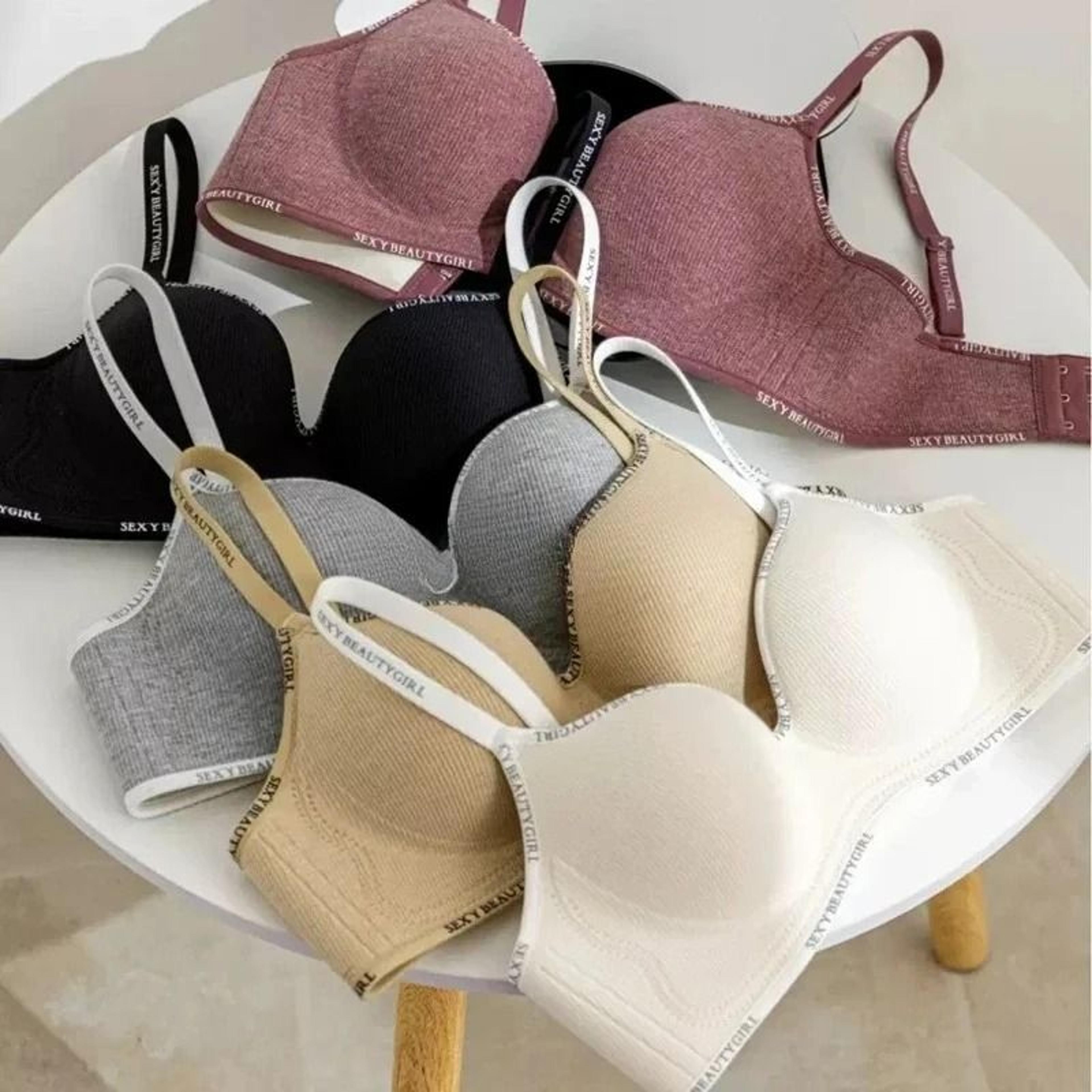 seamless wireless 3d push-up bra for small chests
