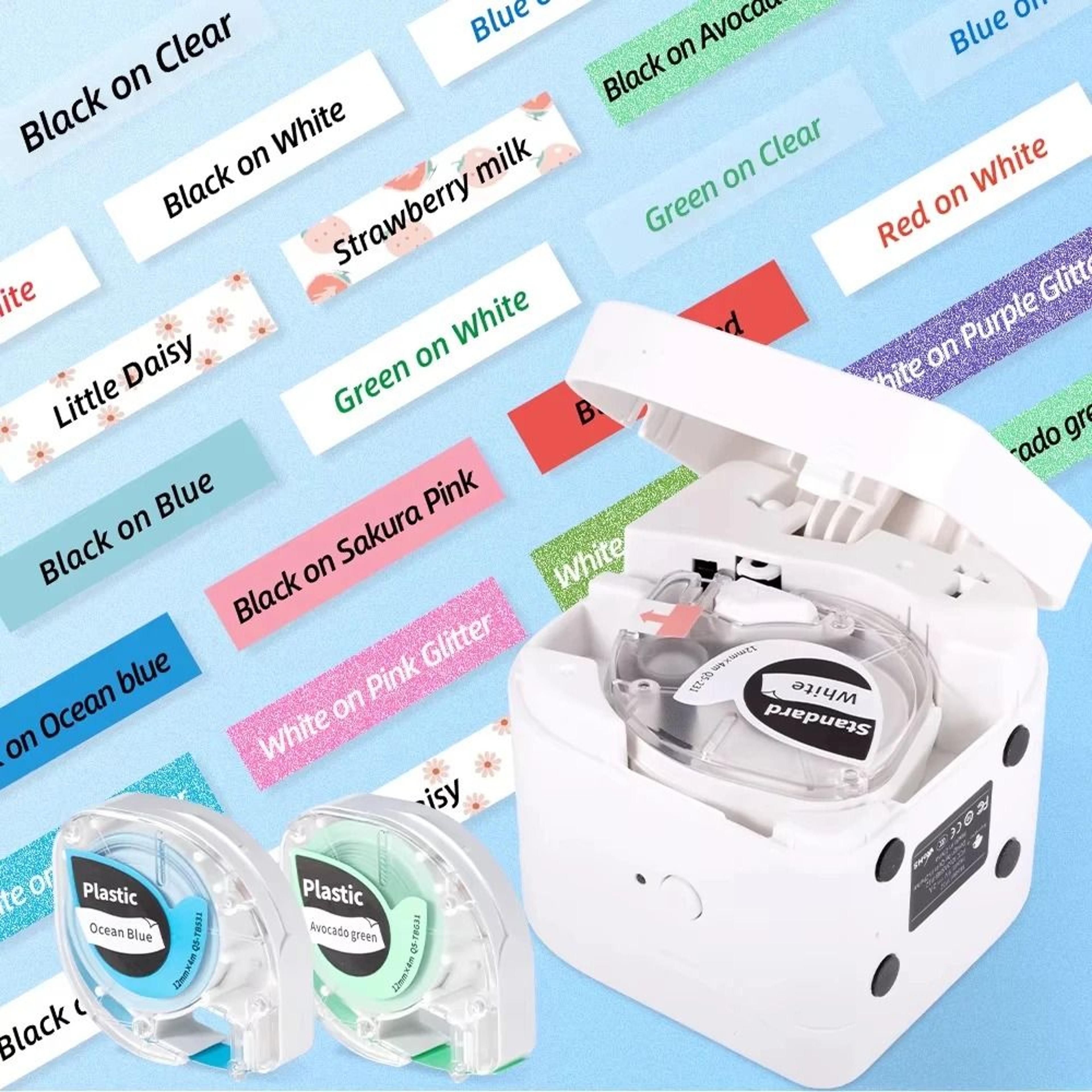 self-adhesive plastic label tape refil