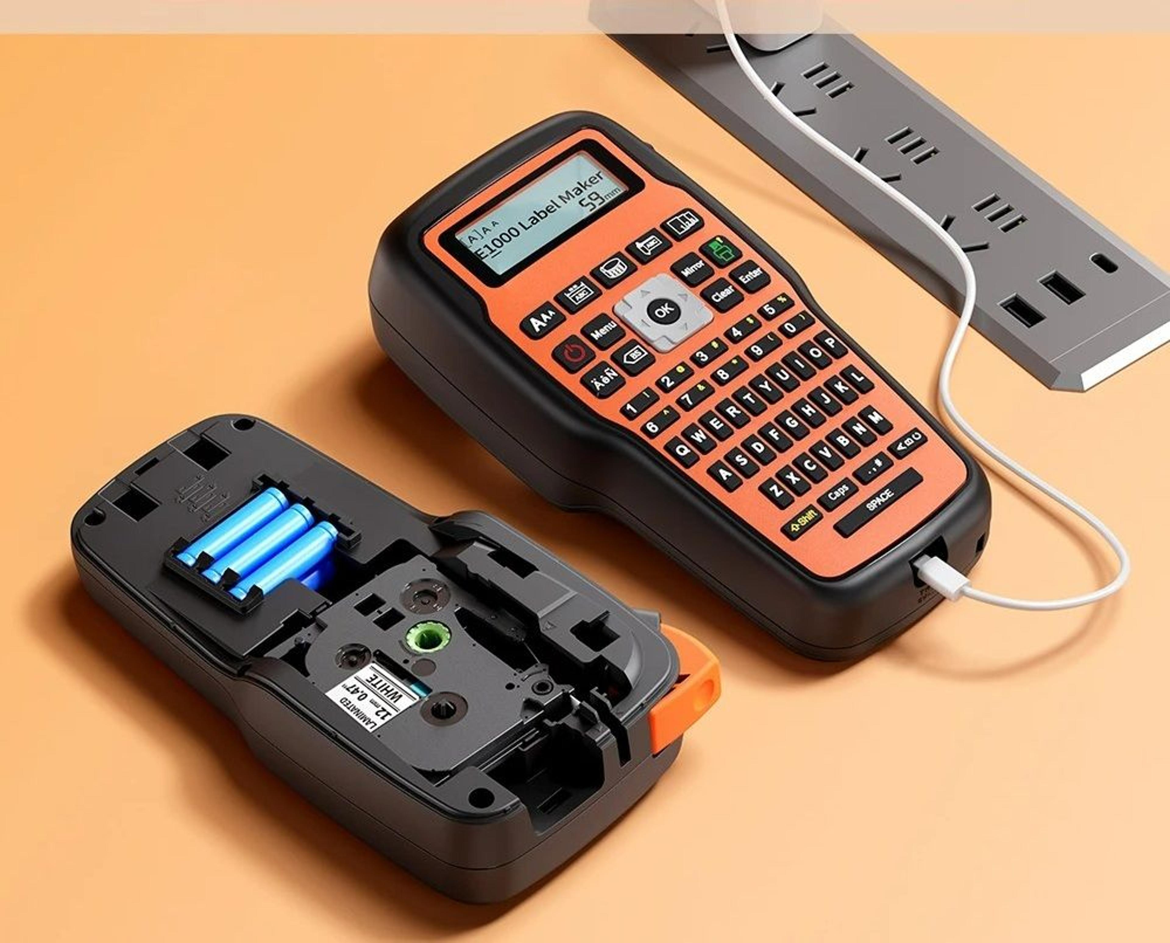 industrial handheld label printer with storage case (203 dpi)