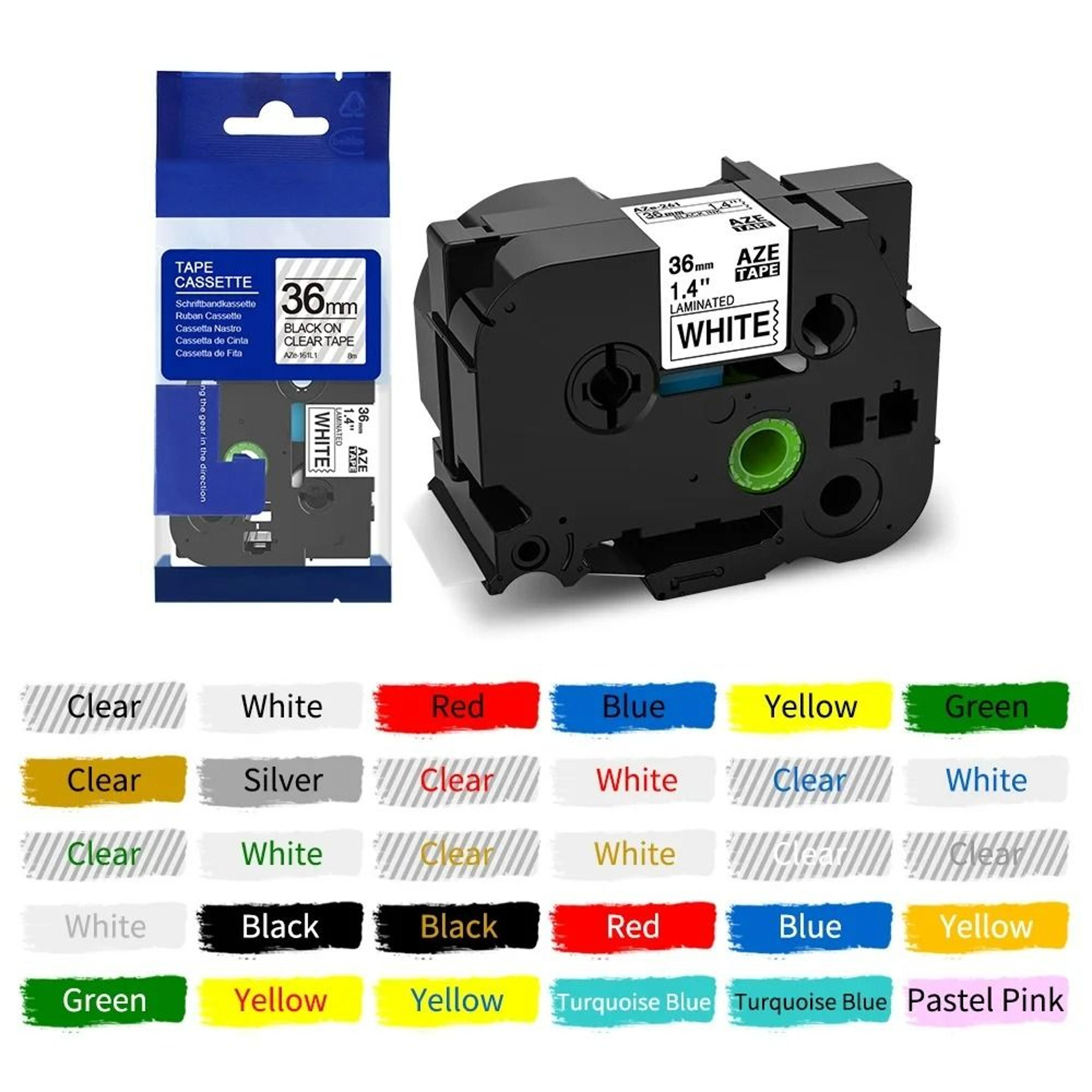 wide laminated thermal label tape refill
