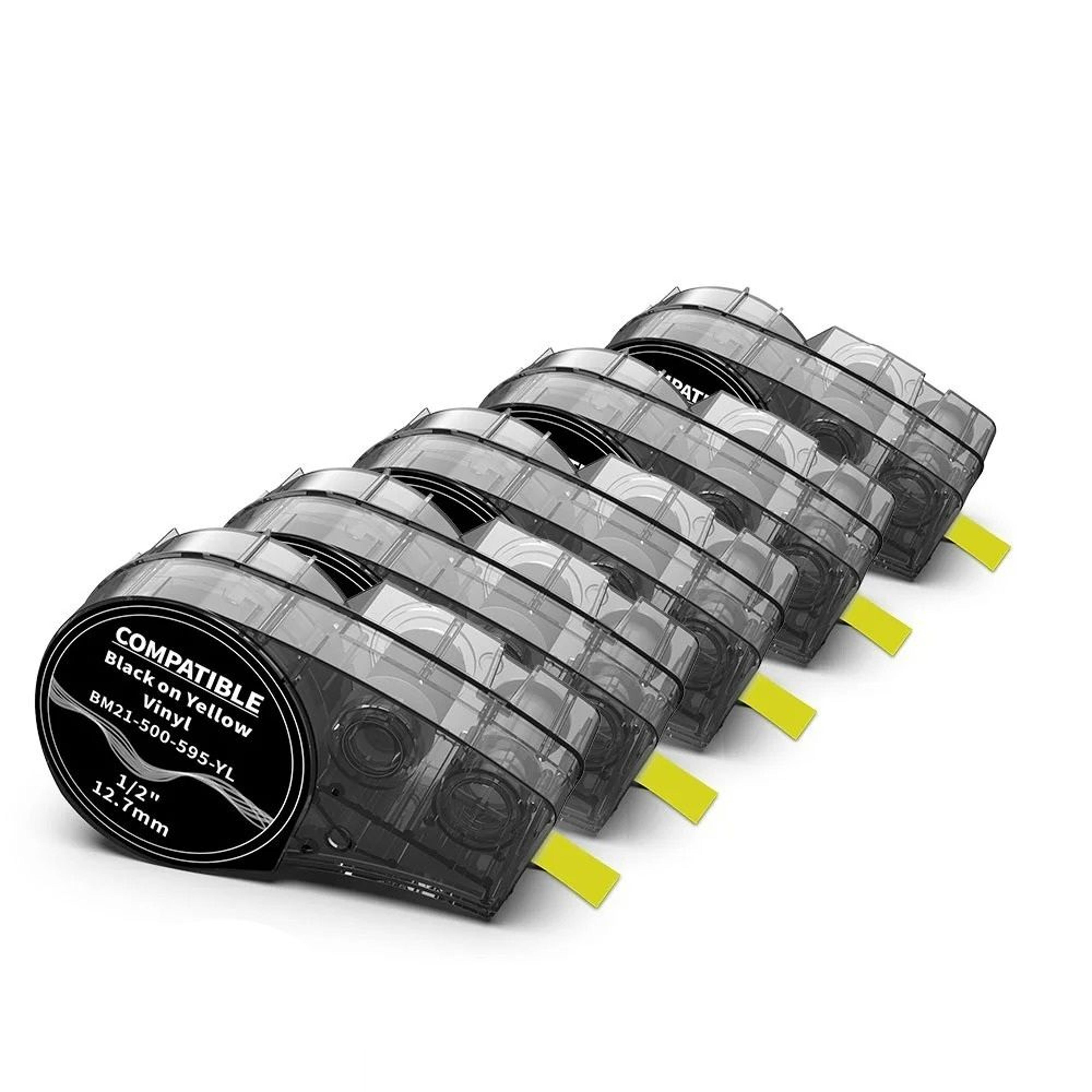 heavy-duty all-weather vinyl label tape 5-pack