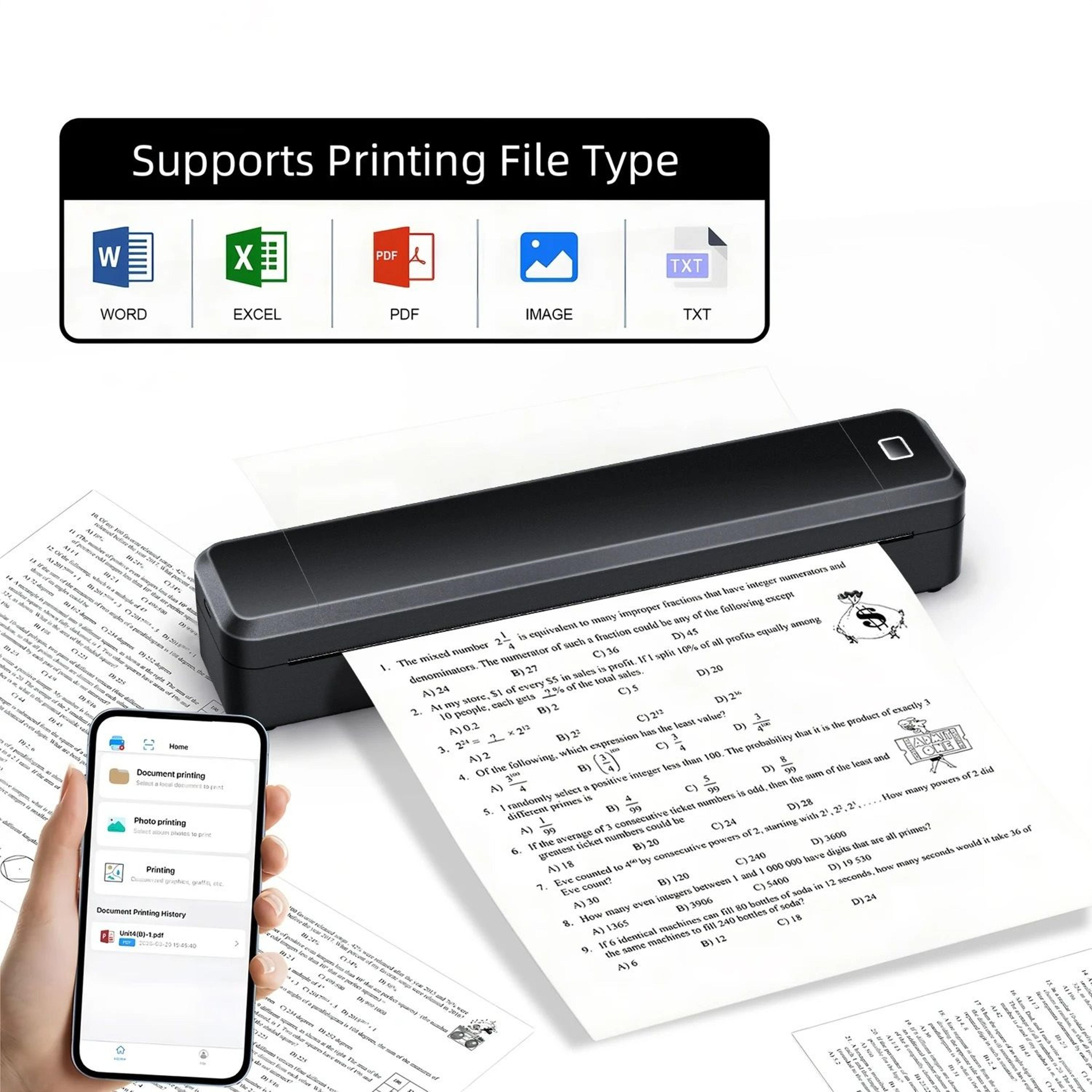 wireless 4x6 thermal shipping label & photo printer