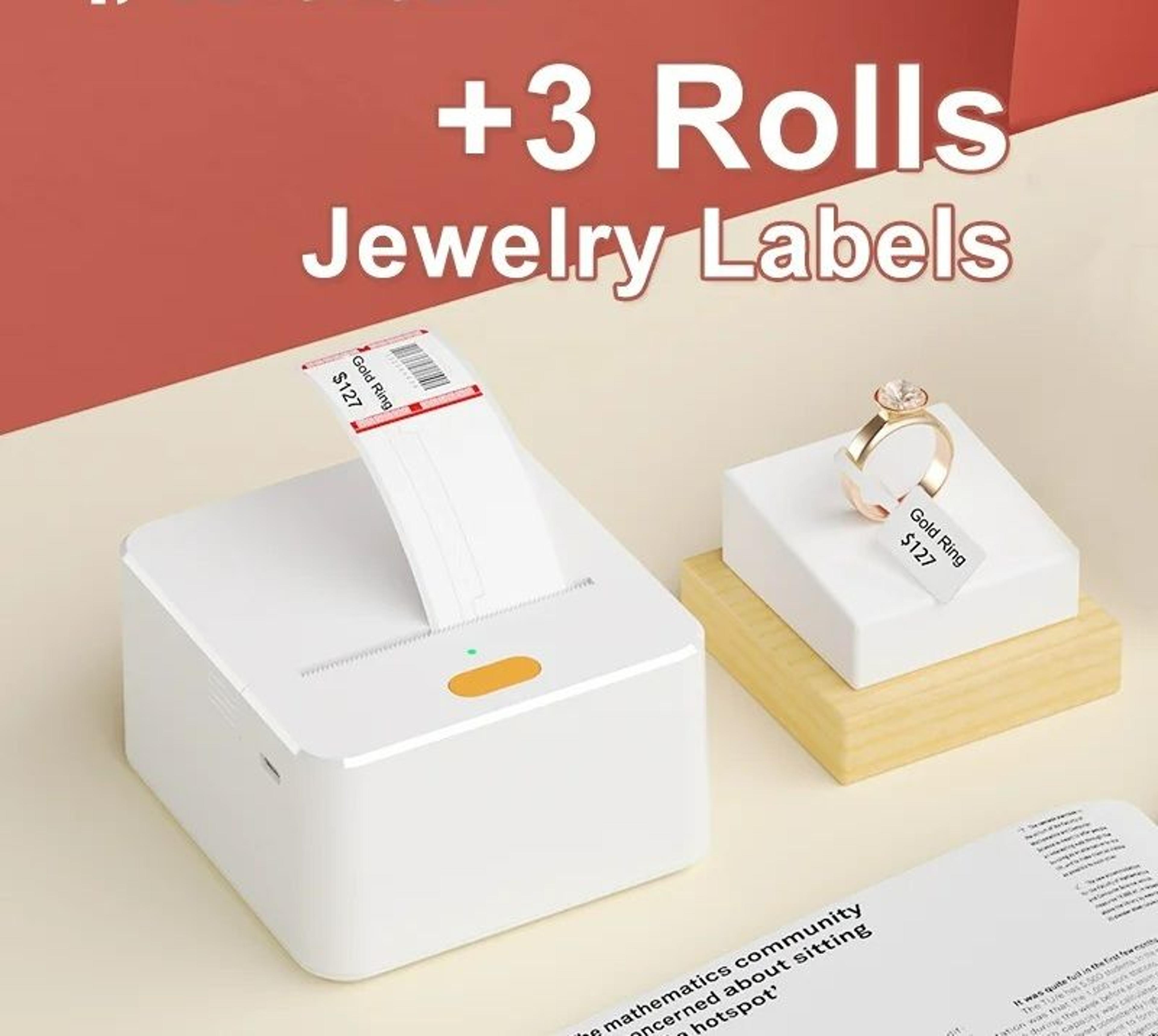 self-adhesive jewelry & cable thermal label tape