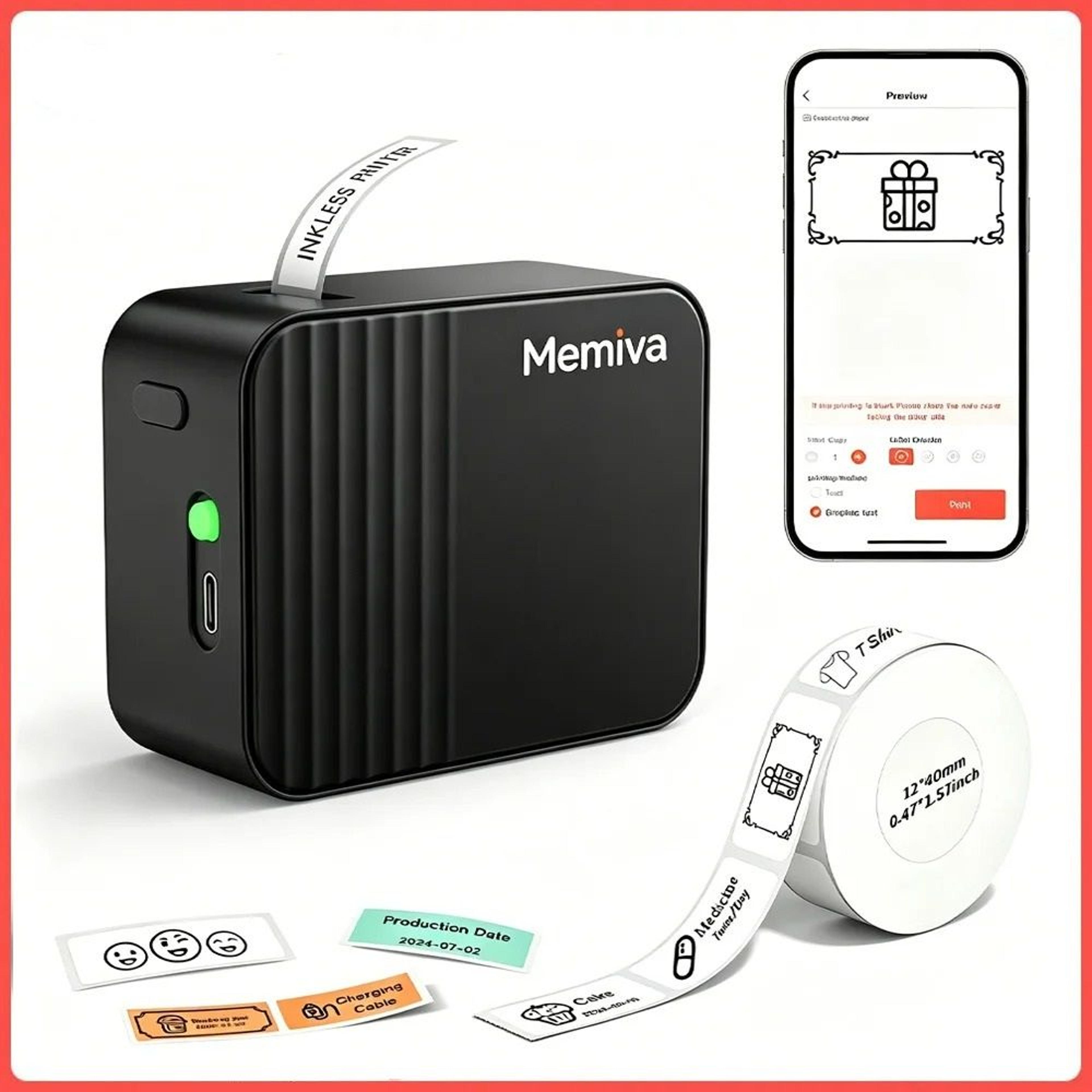 elite portable wireless thermal label maker