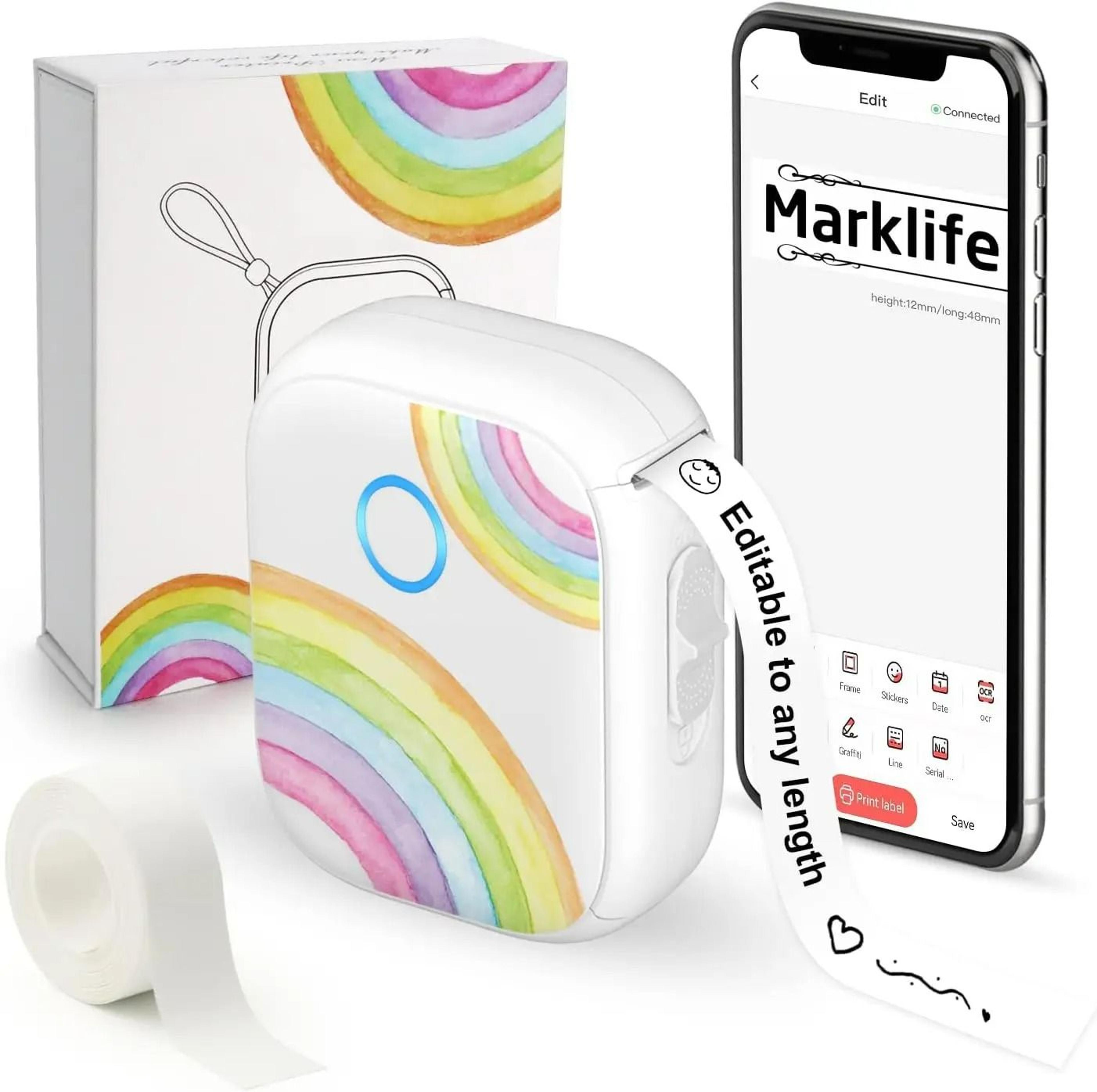 portable wireless bluetooth thermal inkless label maker