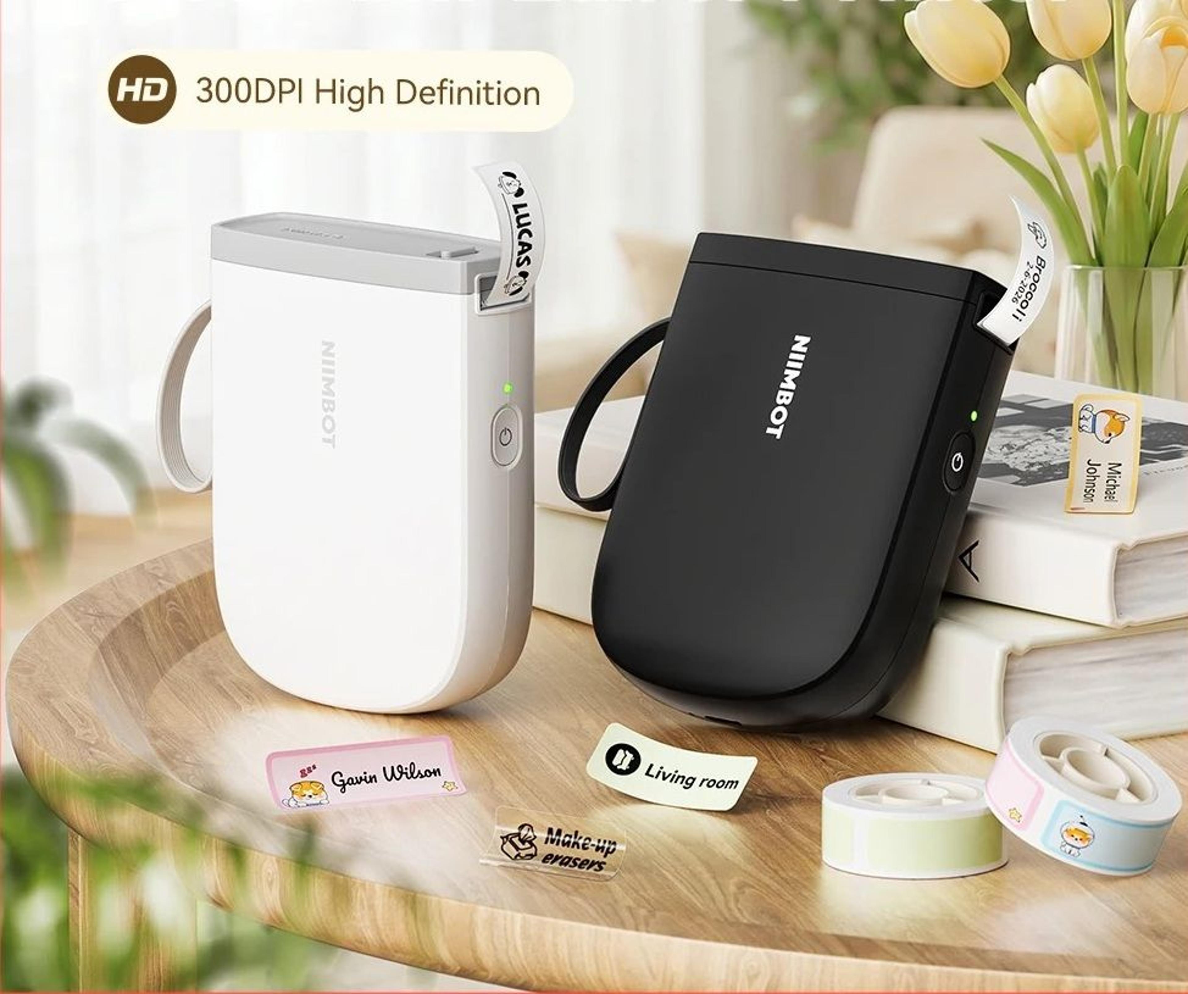 300 dpi high-resolution wireless pocket label maker