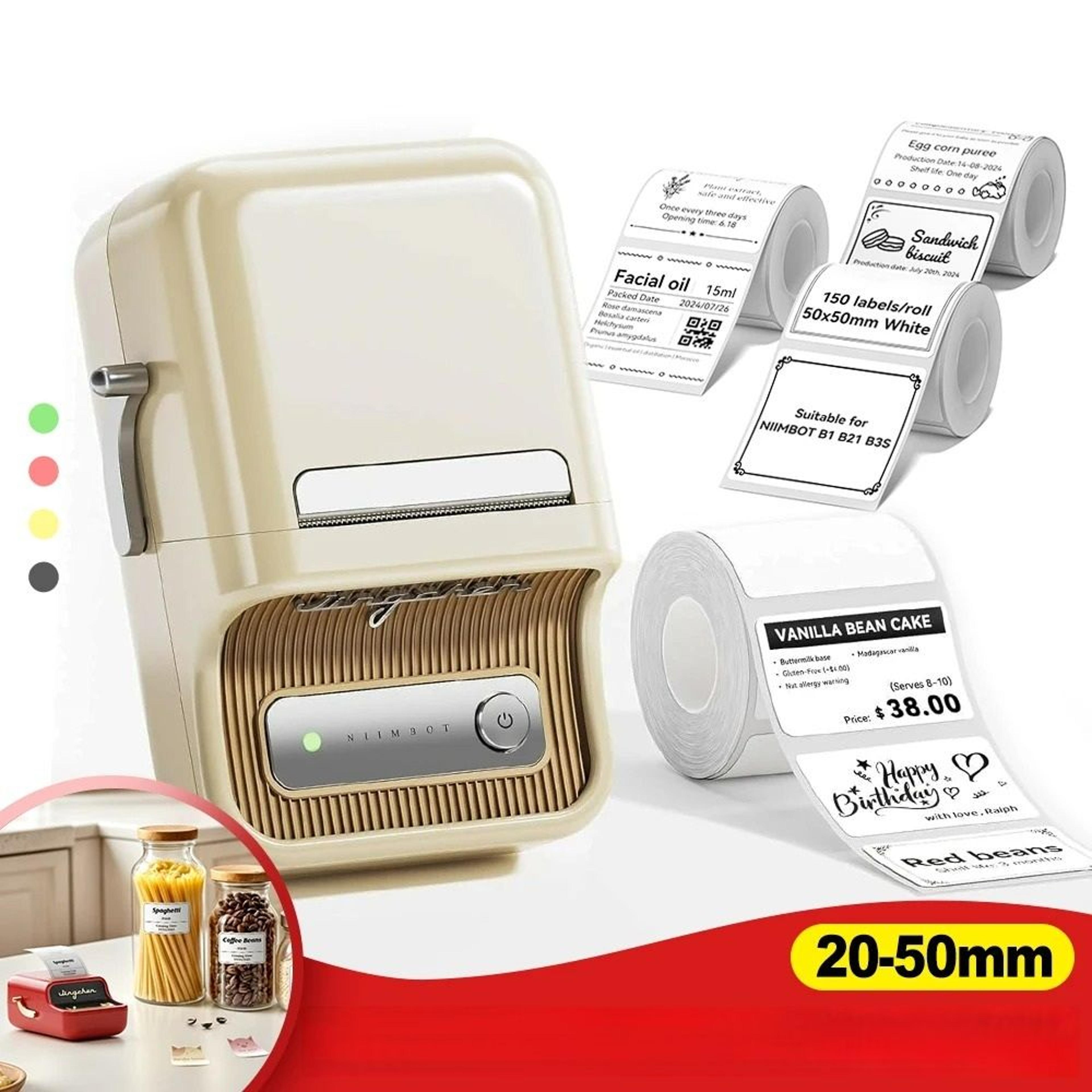 vintage mechanical wireless thermal label printer retro