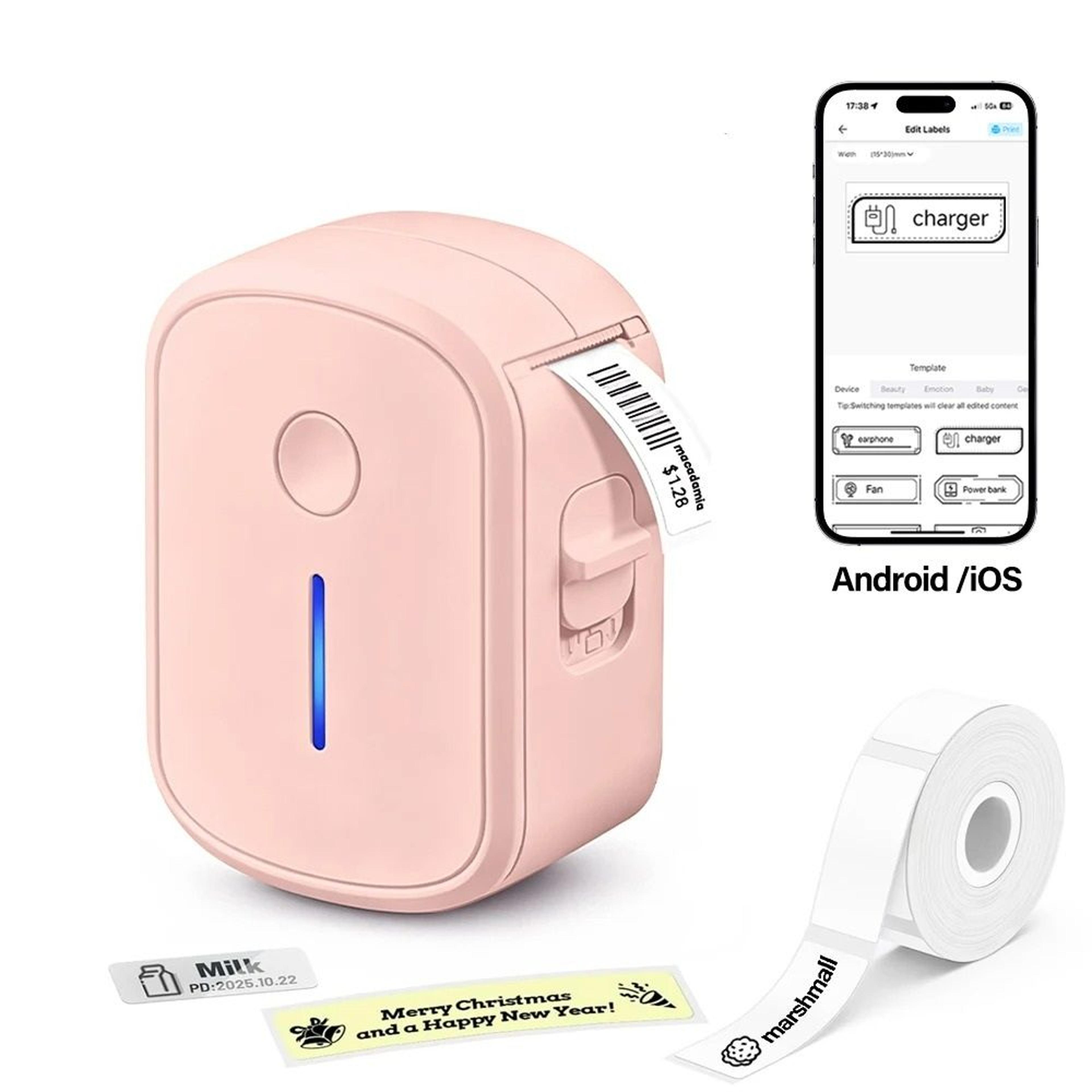pocket ultra-mini wireless thermal label printer