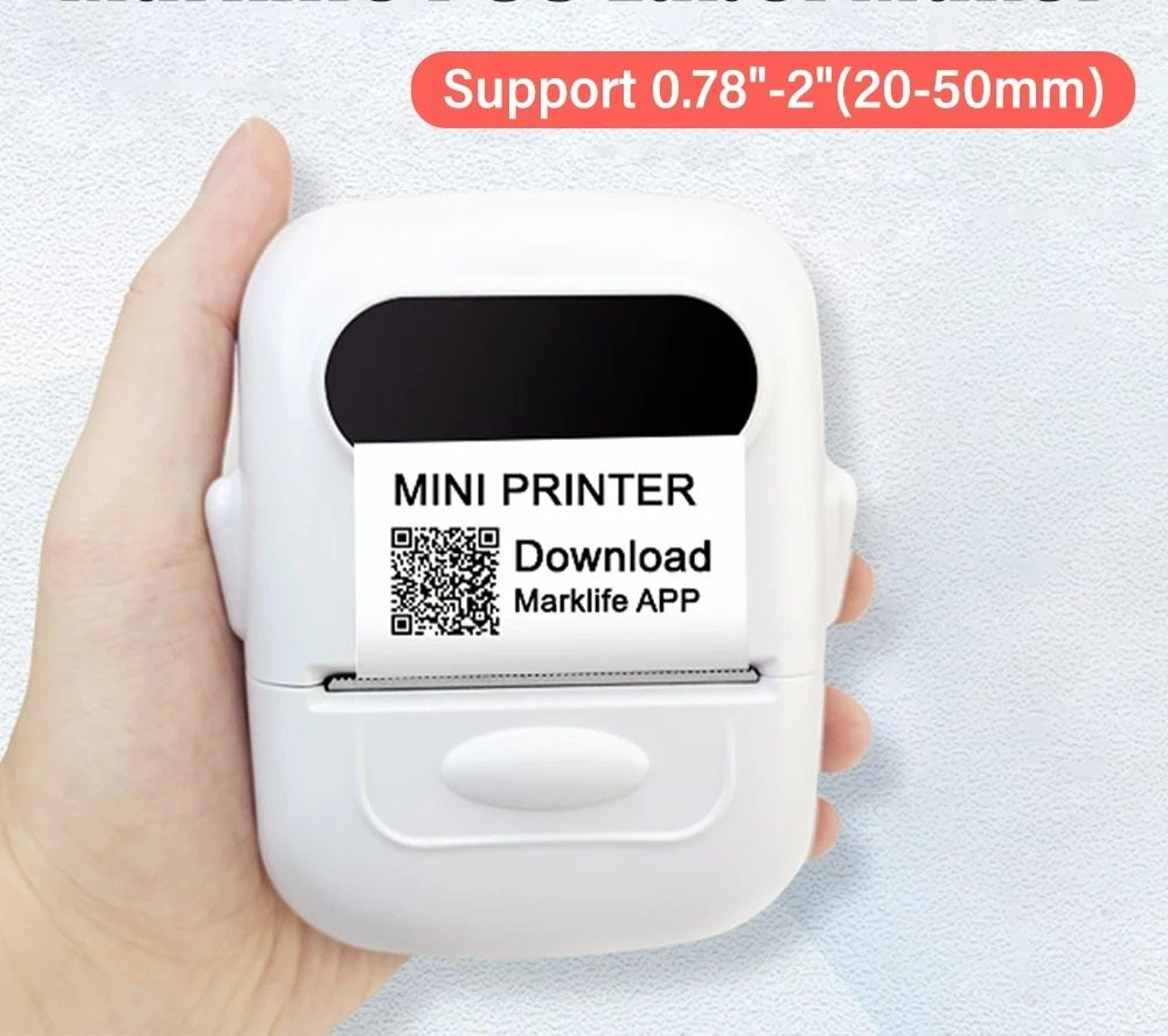 compact multi-width wireless thermal label printer