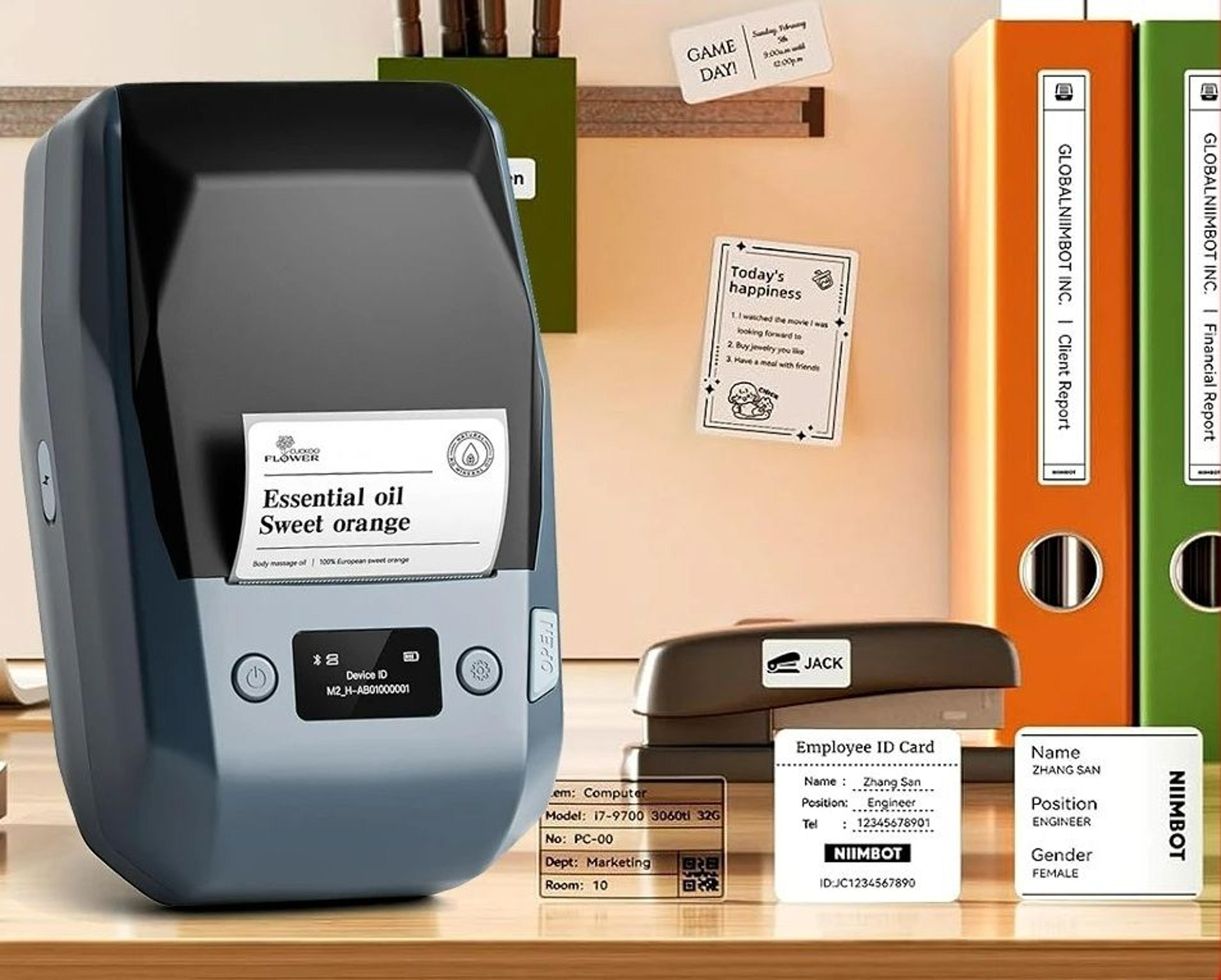 300 dpi high-resolution portable thermal transfer label printer