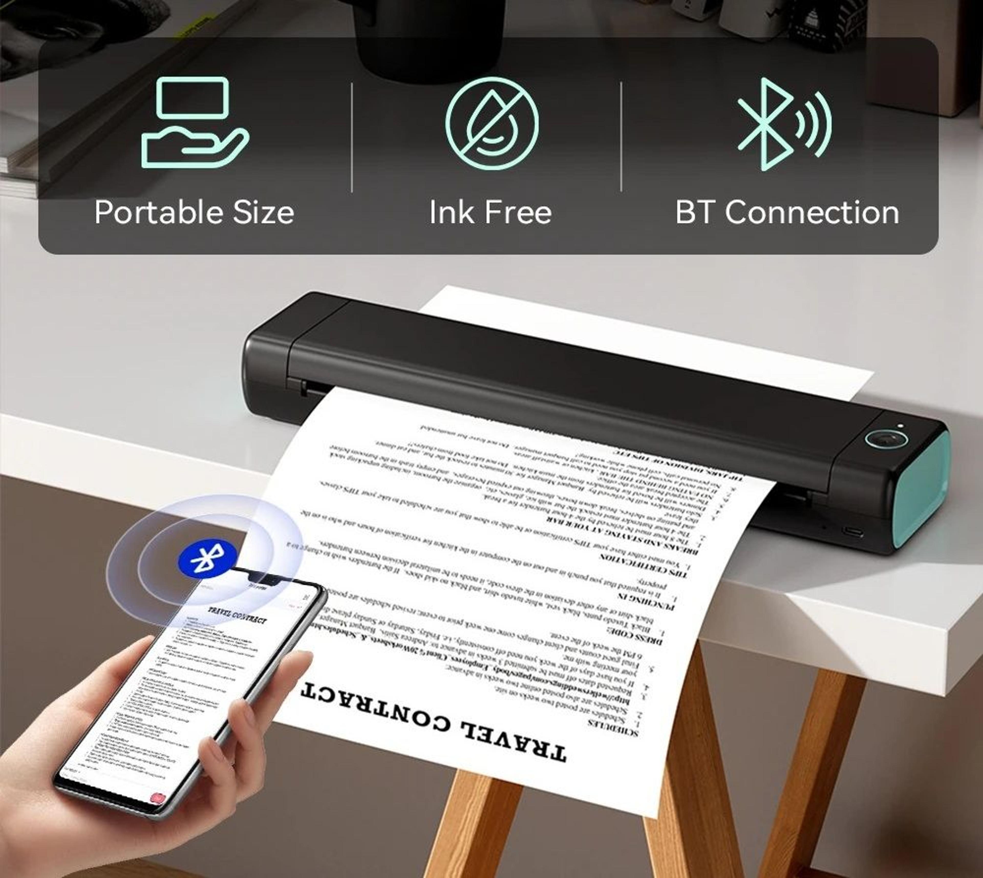 portable wireless thermal a4 & tattoo stencil printer set