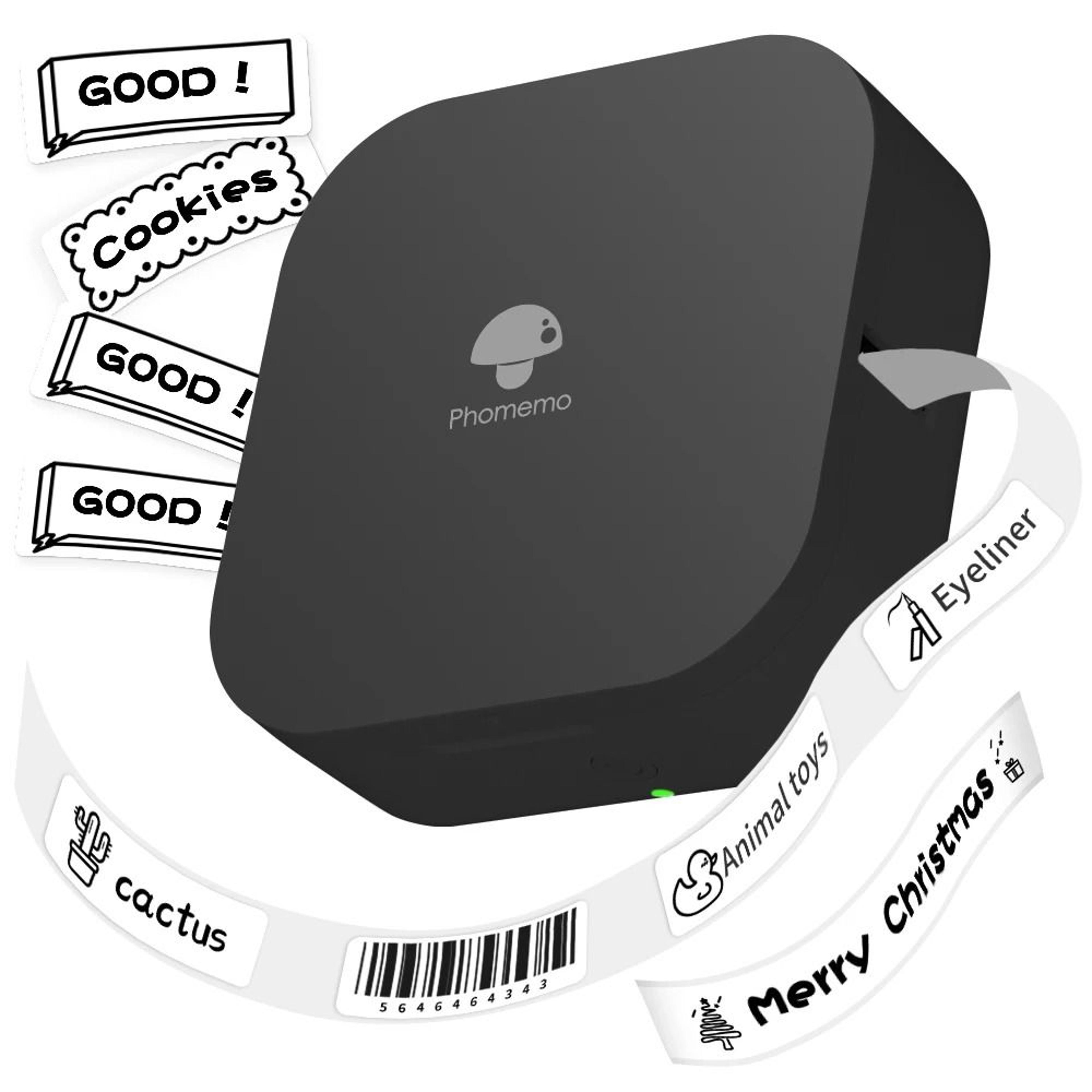 ultra-compact wireless thermal pocket label maker printing