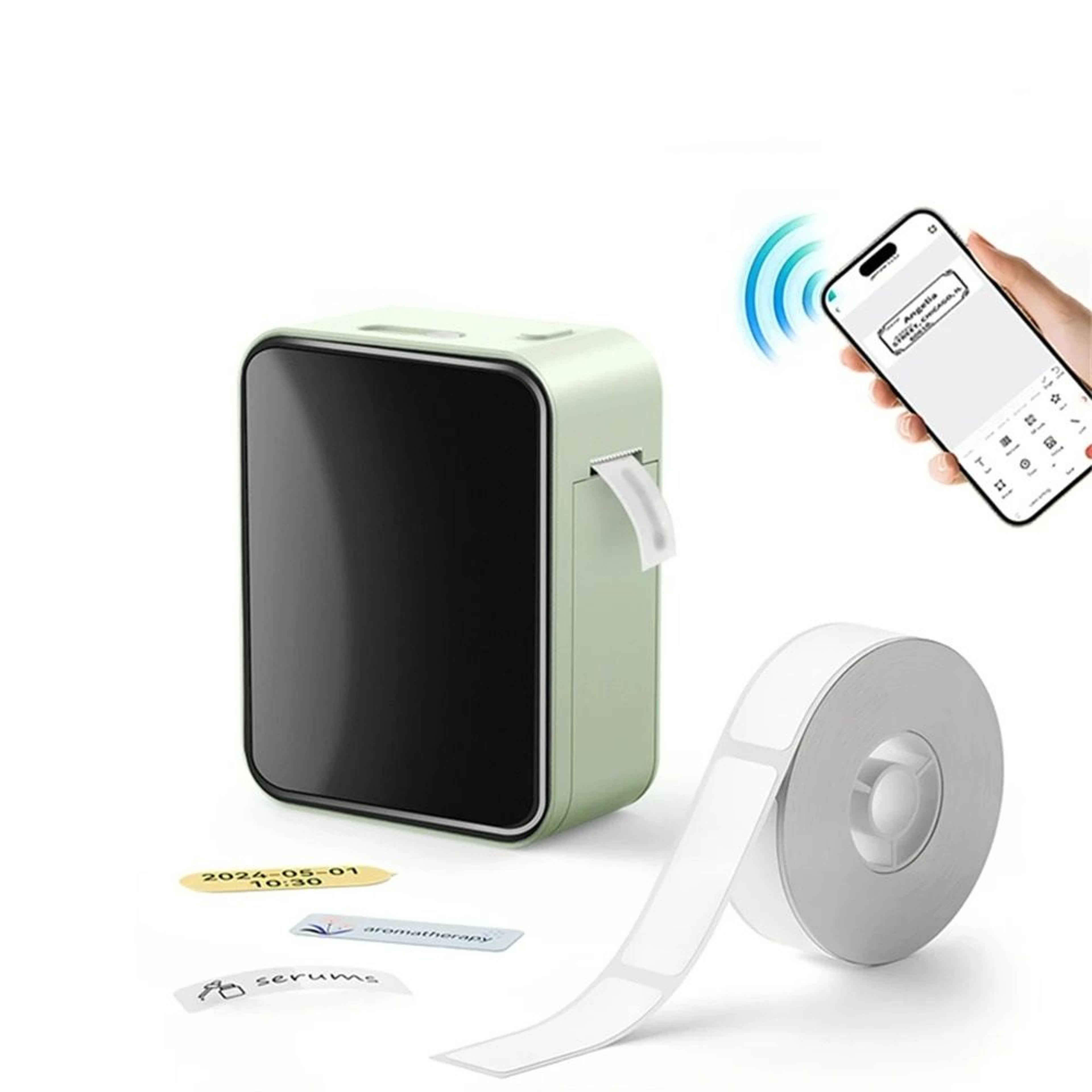 ultra-compact wireless thermal pocket label maker bluetooth mobile control