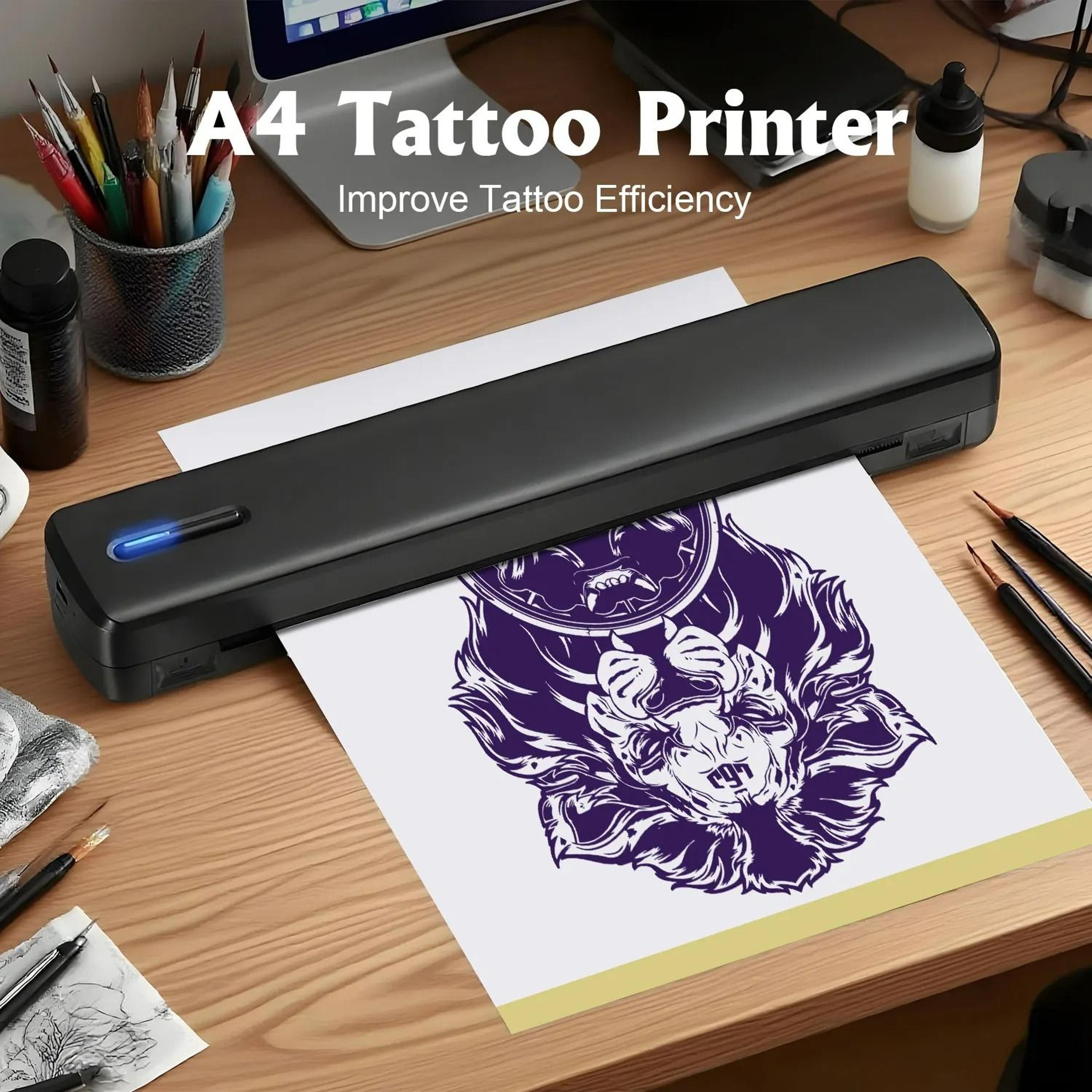 wireless a4 thermal document & tattoo stencil printer
