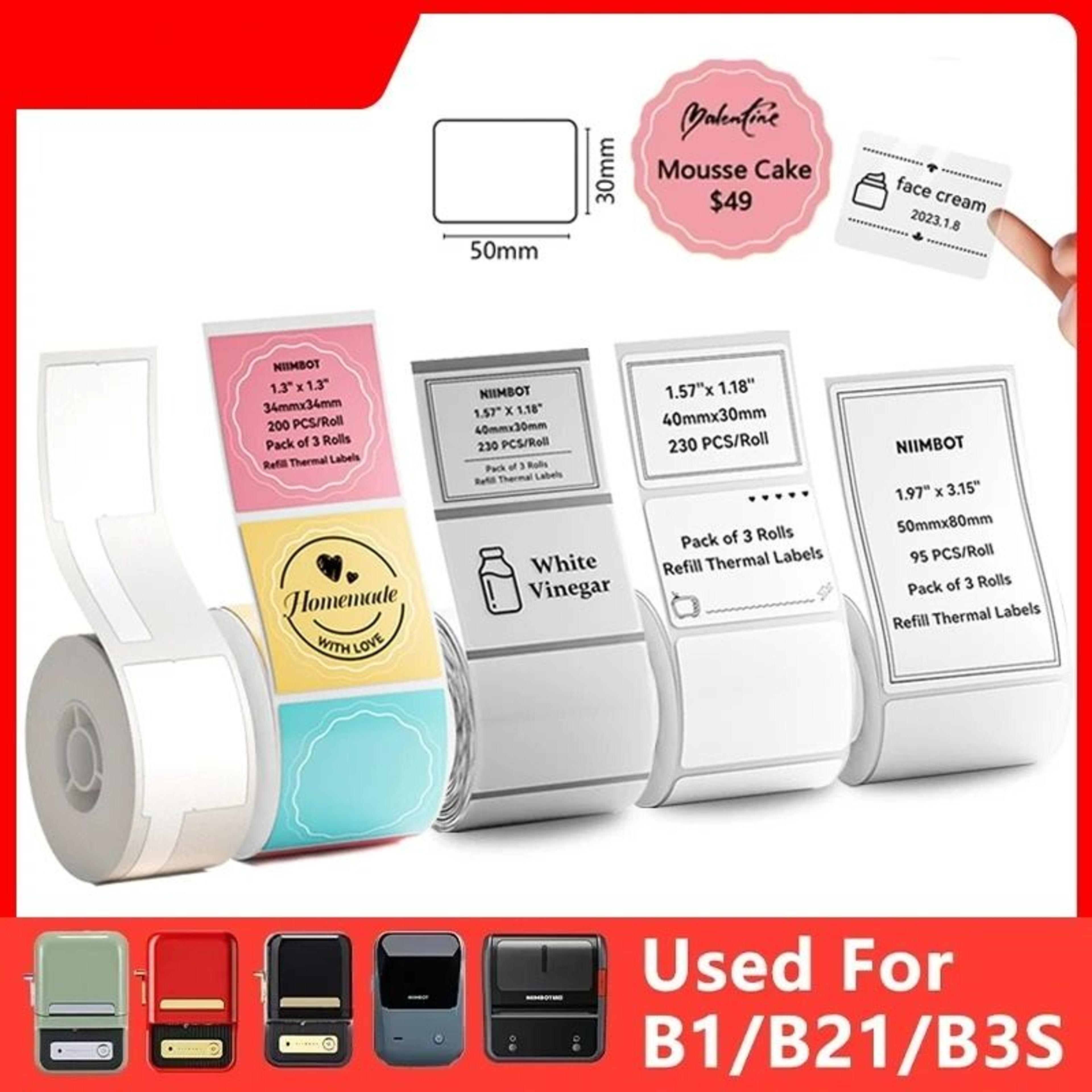 waterproof direct thermal label paper rolls for niimbot b1 and b21