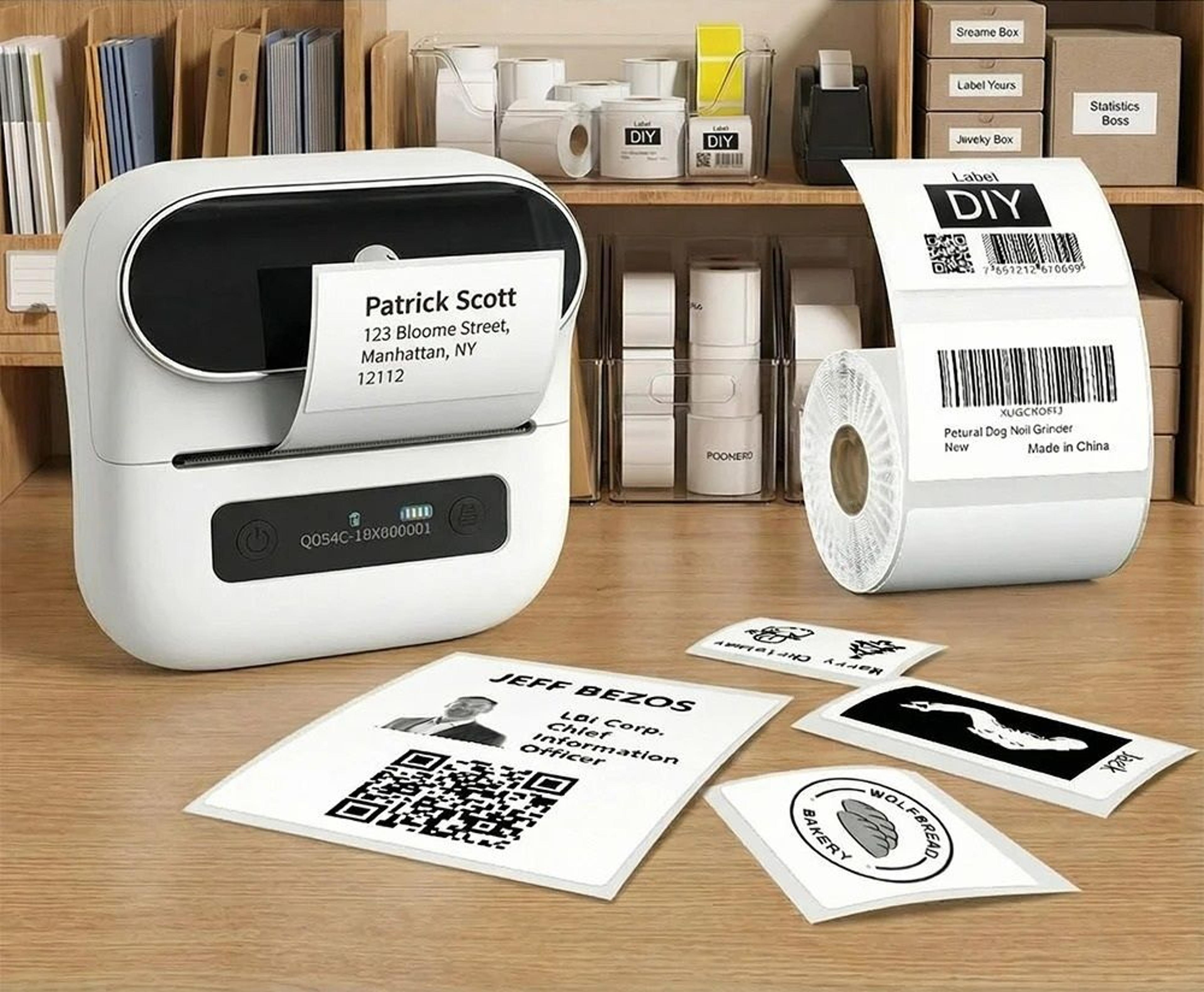medium-format wireless thermal label printer
