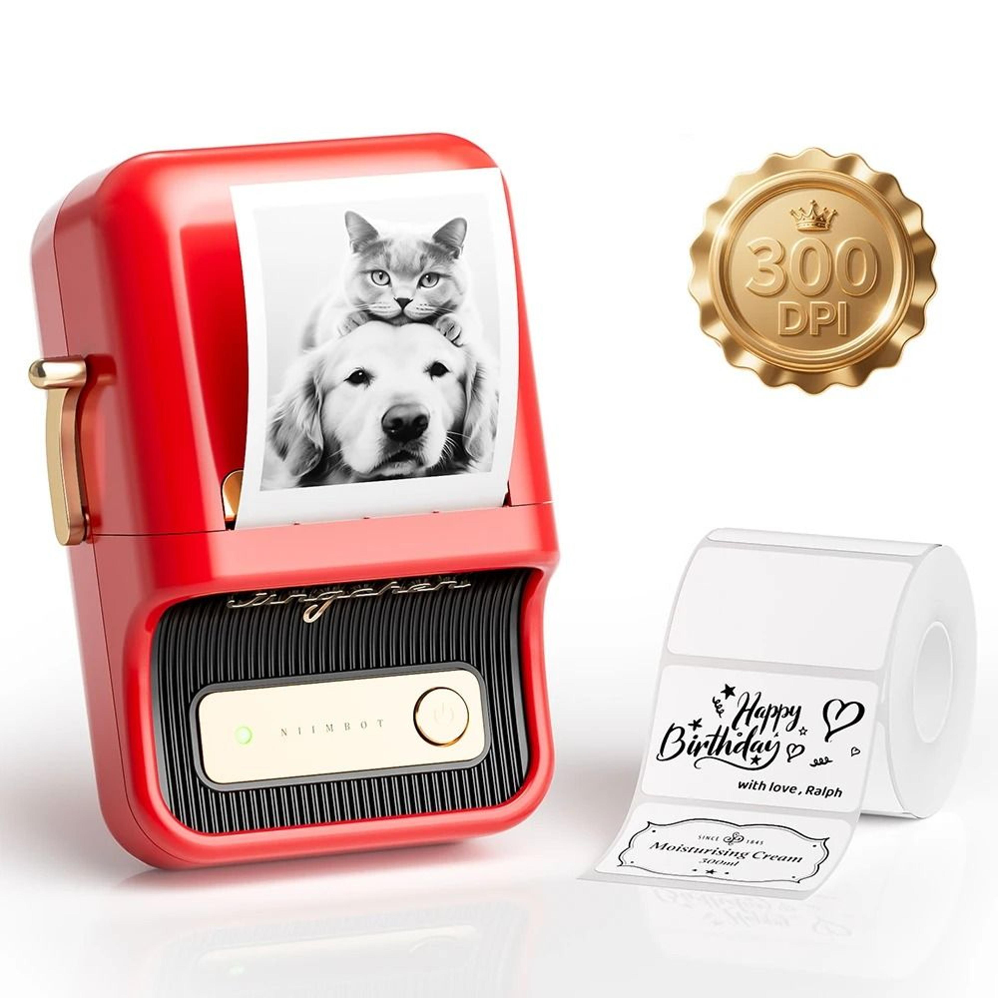 high-resolution 300 dpi wireless thermal label printer