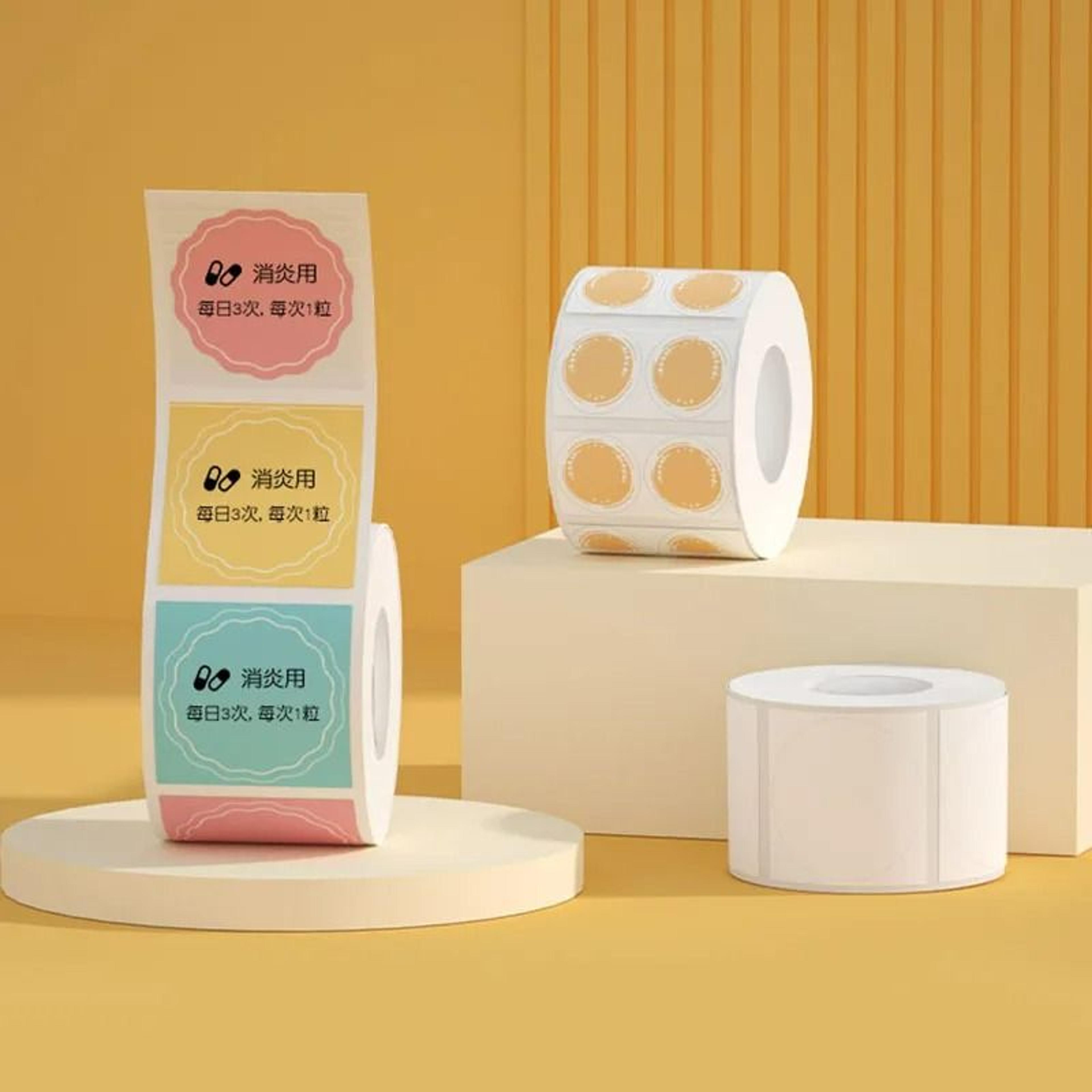 round waterproof direct thermal label paper rolls