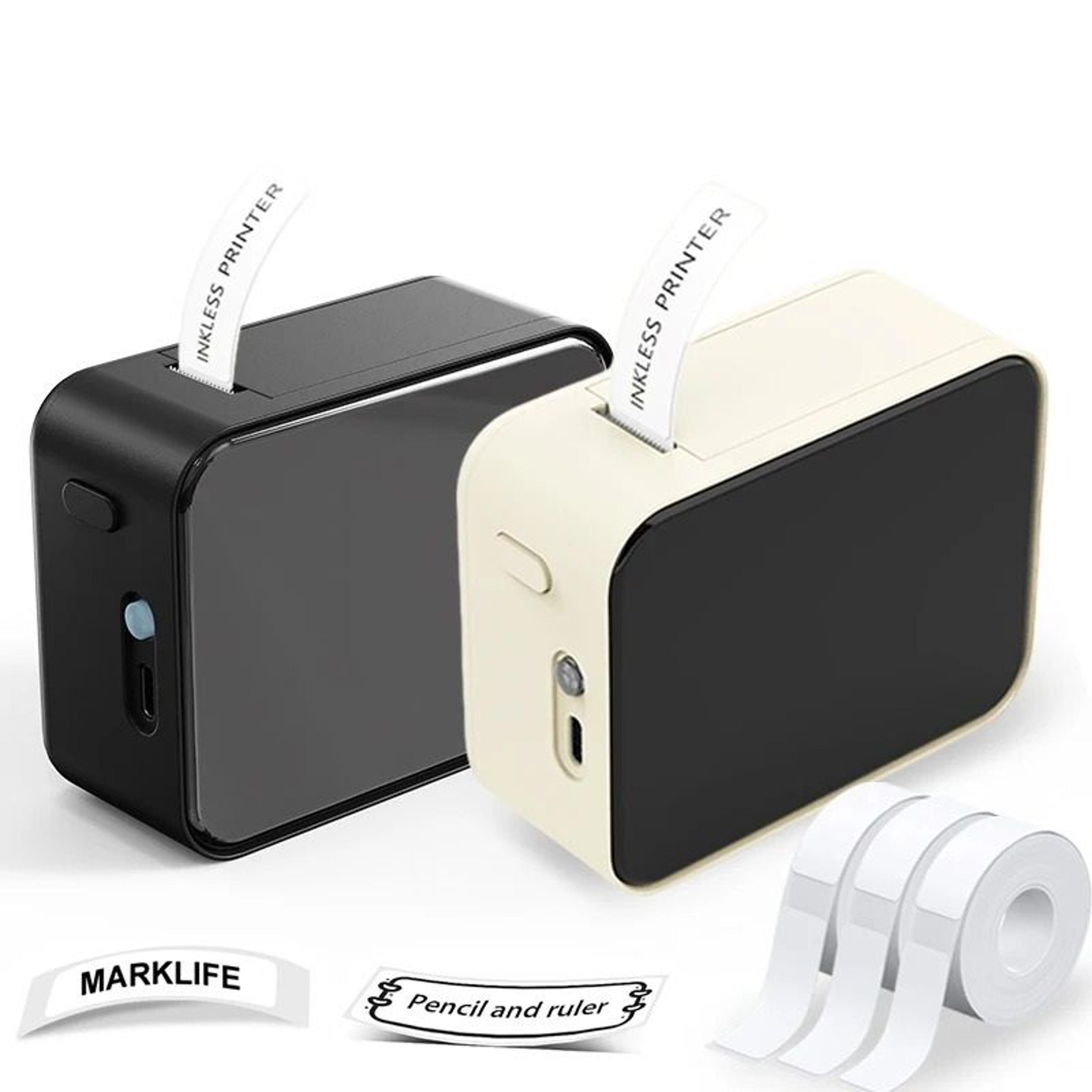mini wireless bluetooth thermal label printer & sticker tape set