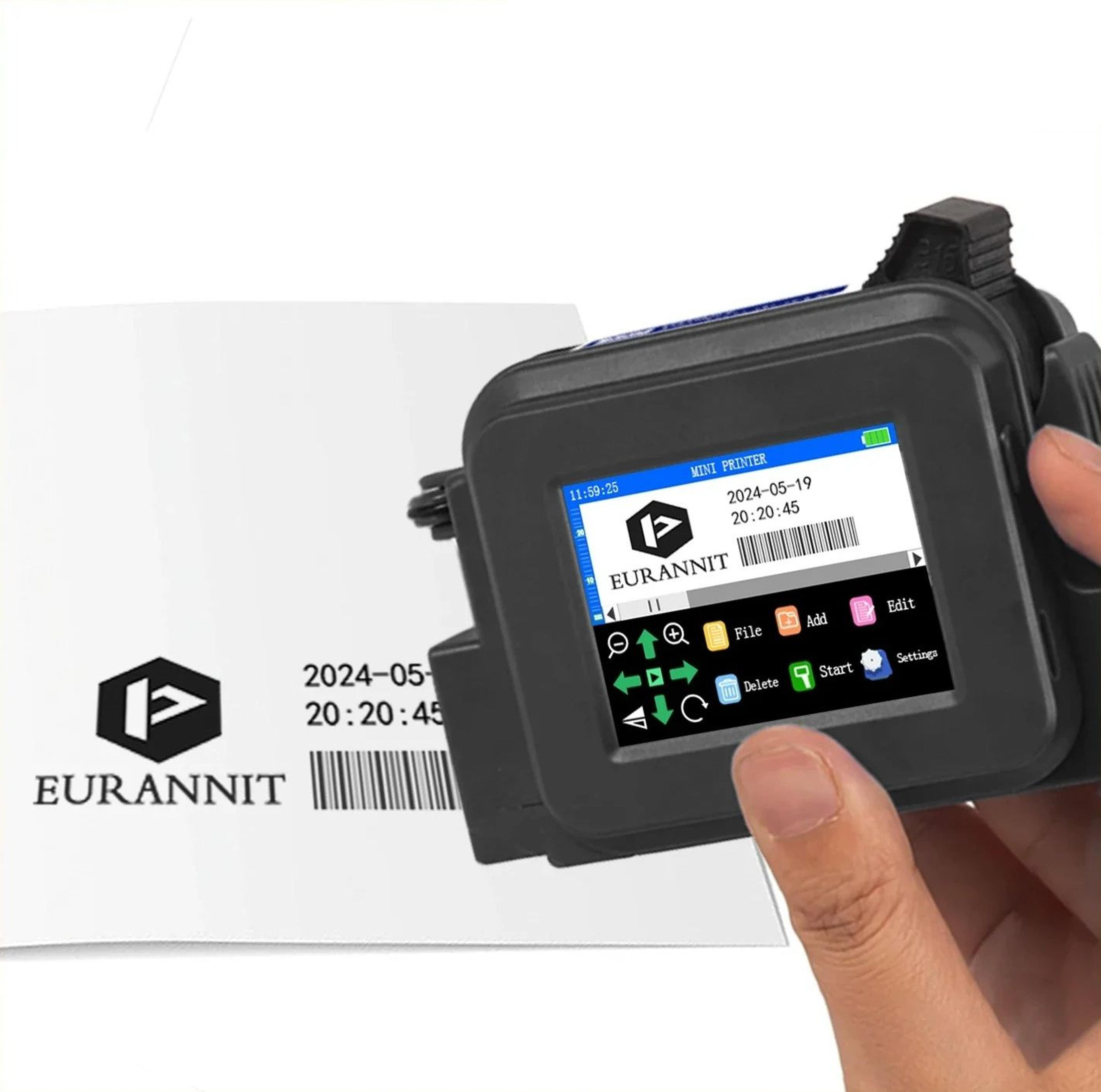 portable mini handheld inkjet printer for barcode and expiry date