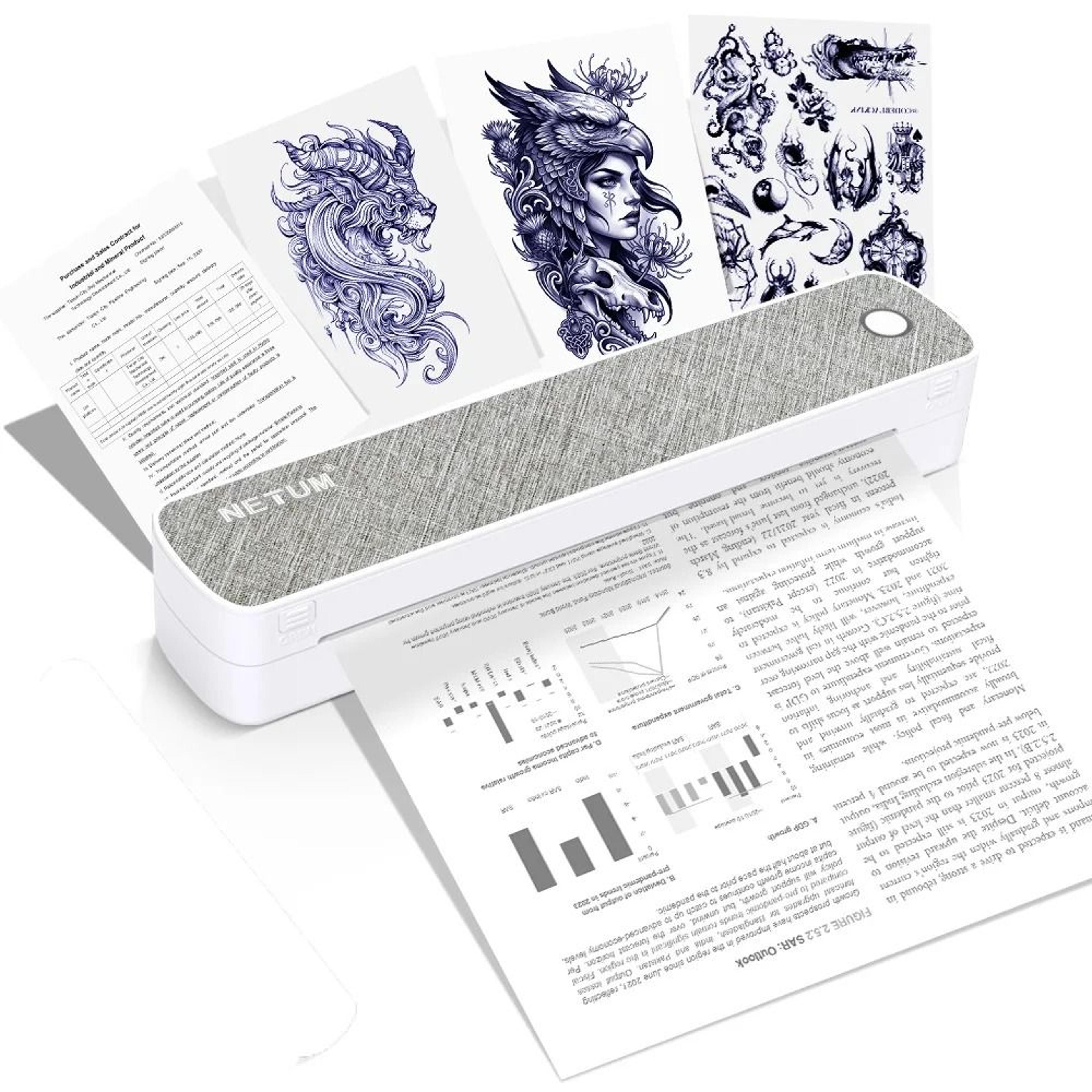 portable mini a4 inkless thermal printer for documents and photos