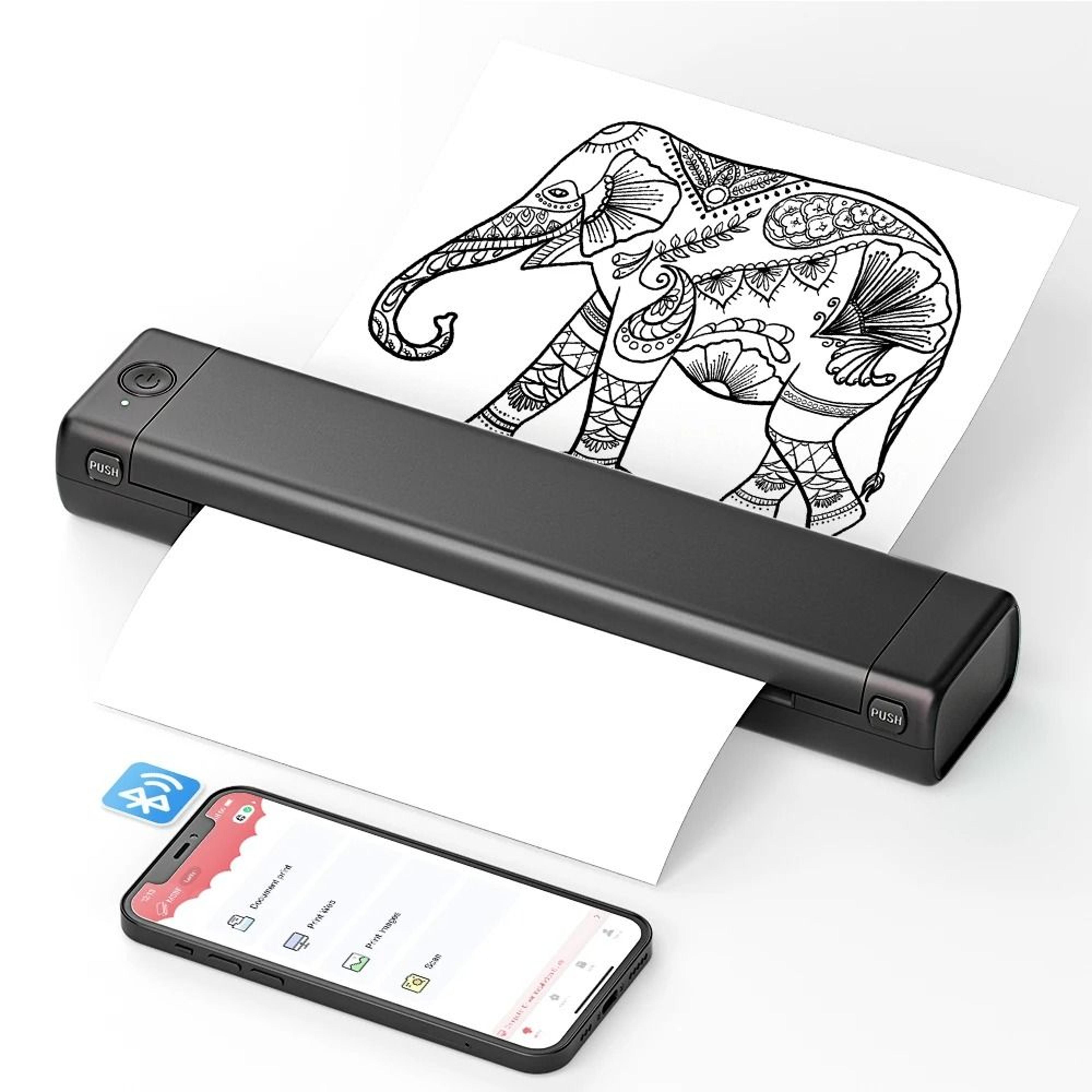 portable bluetooth thermal tattoo stencil printer