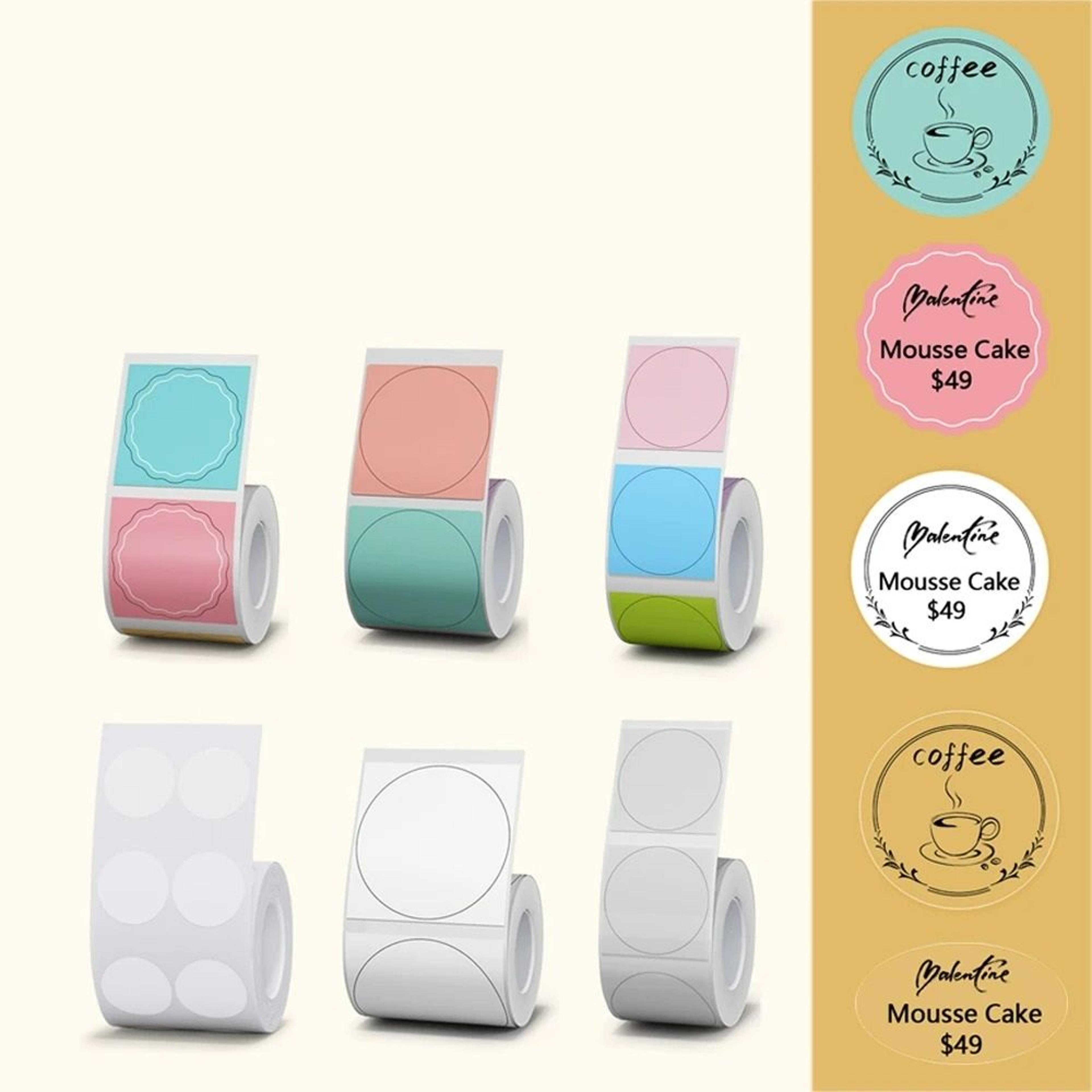 round waterproof self-adhesive thermal label paper rolls