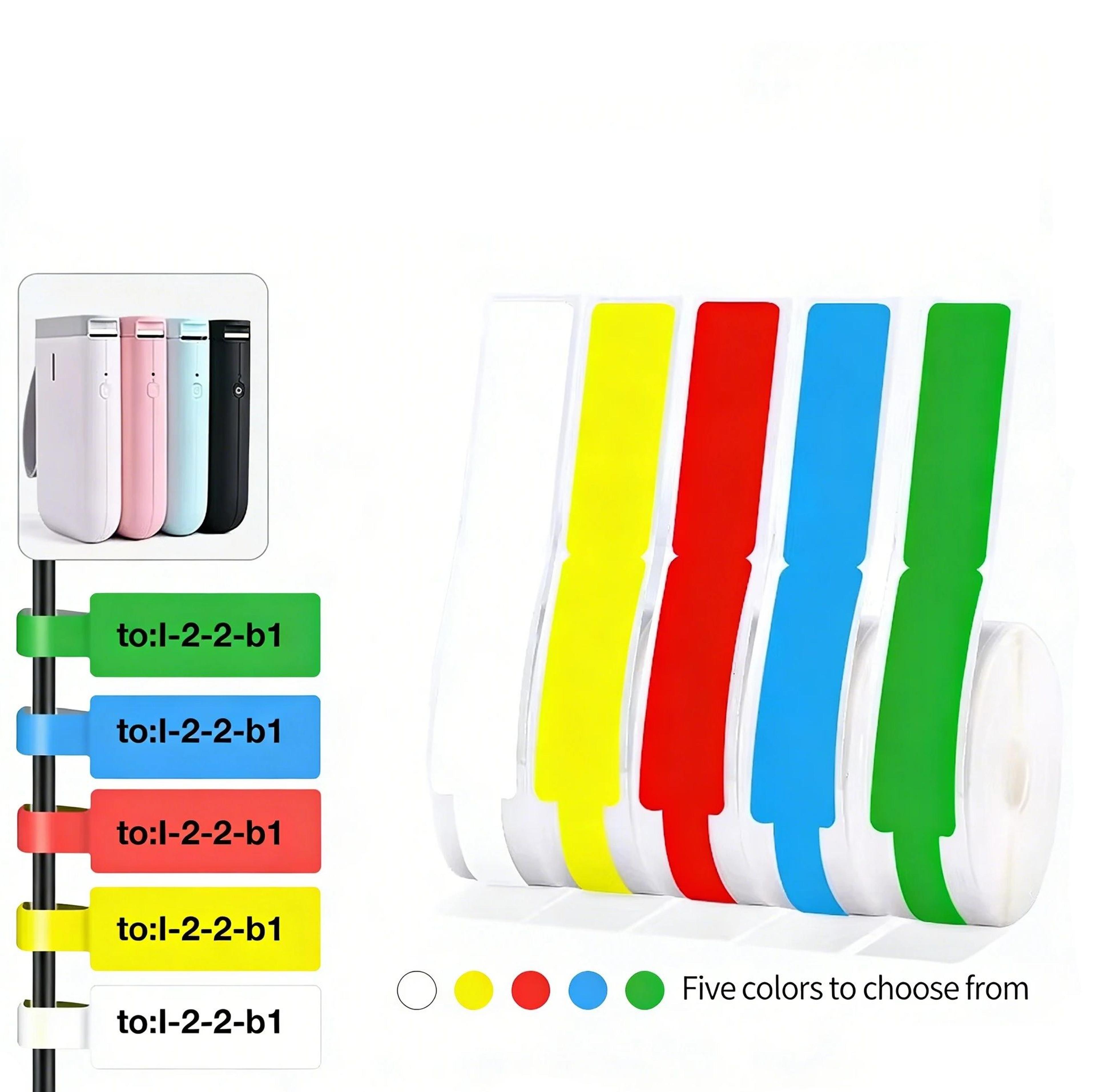 waterproof cable label sticker rolls for mini printer