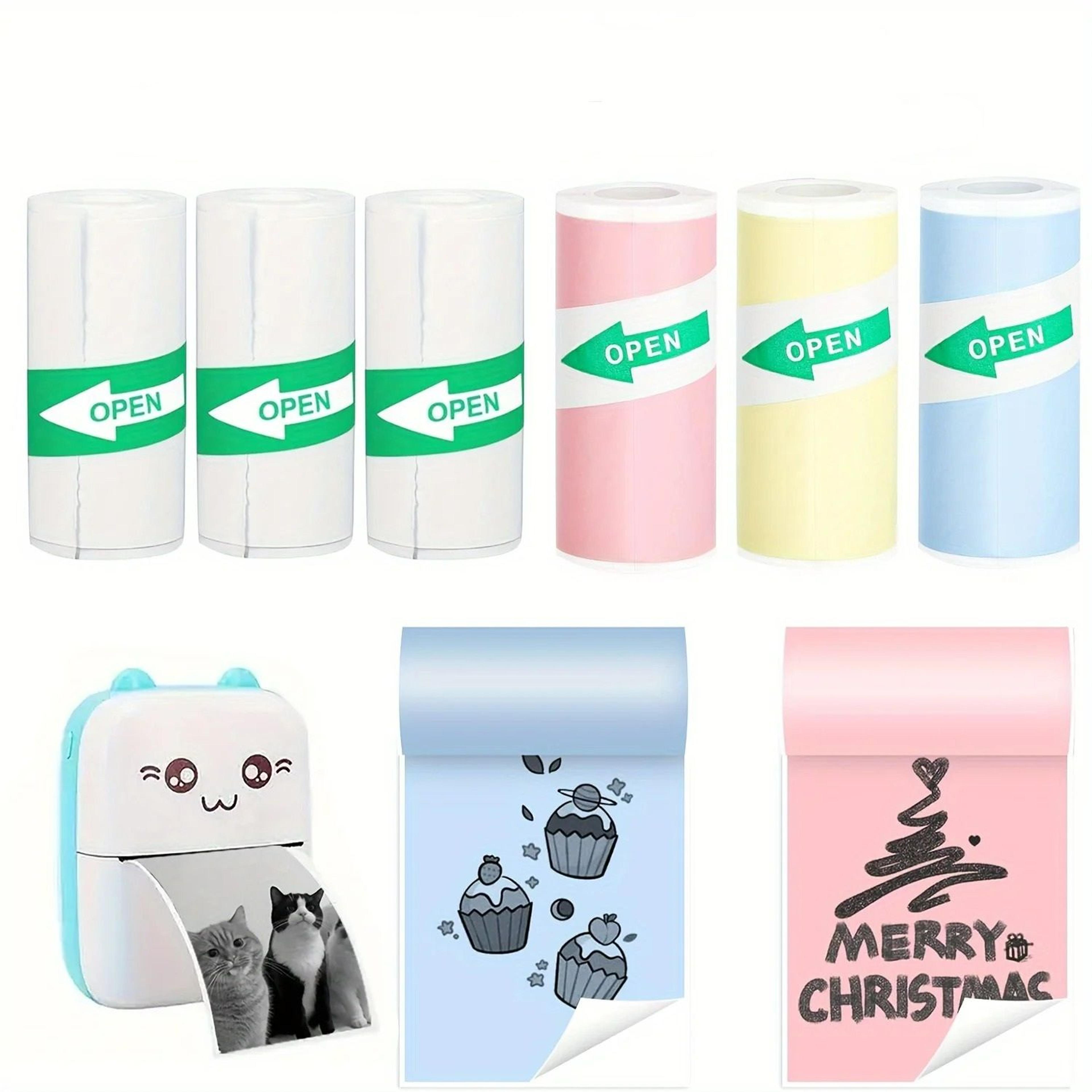 color self-adhesive thermal paper rolls for mini printer