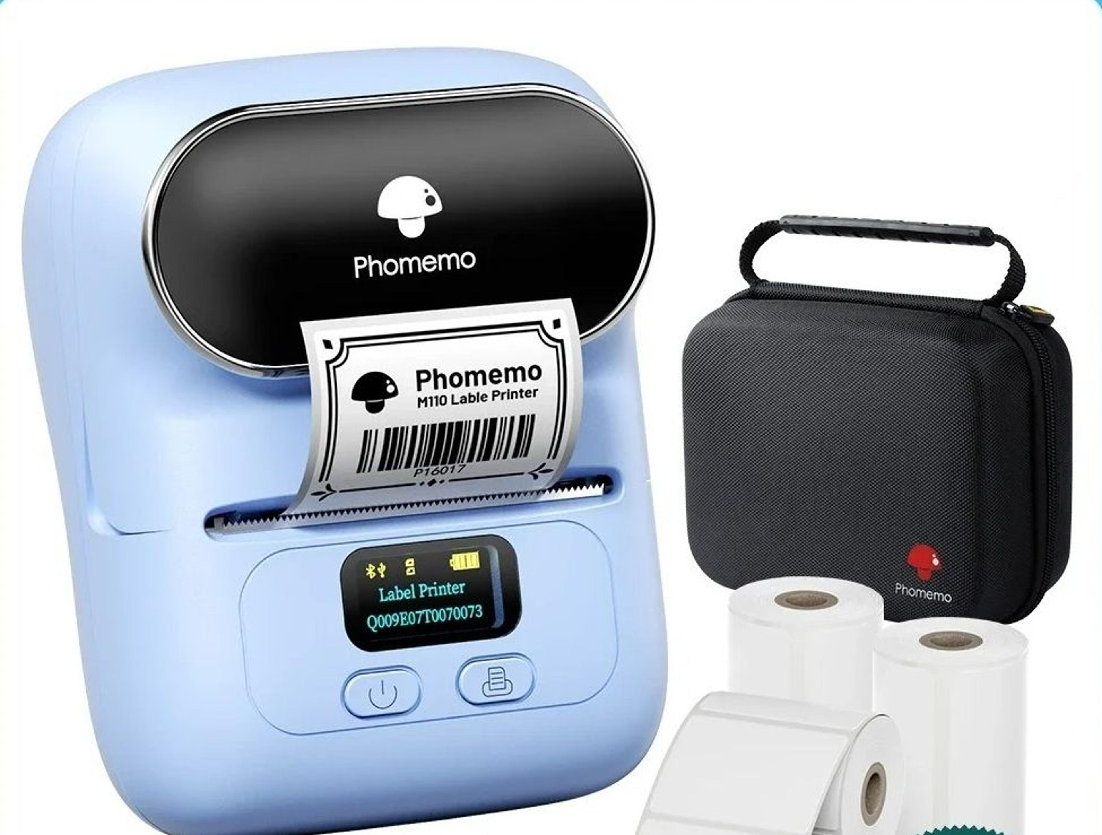 mini bluetooth thermal label maker for barcodes and cables