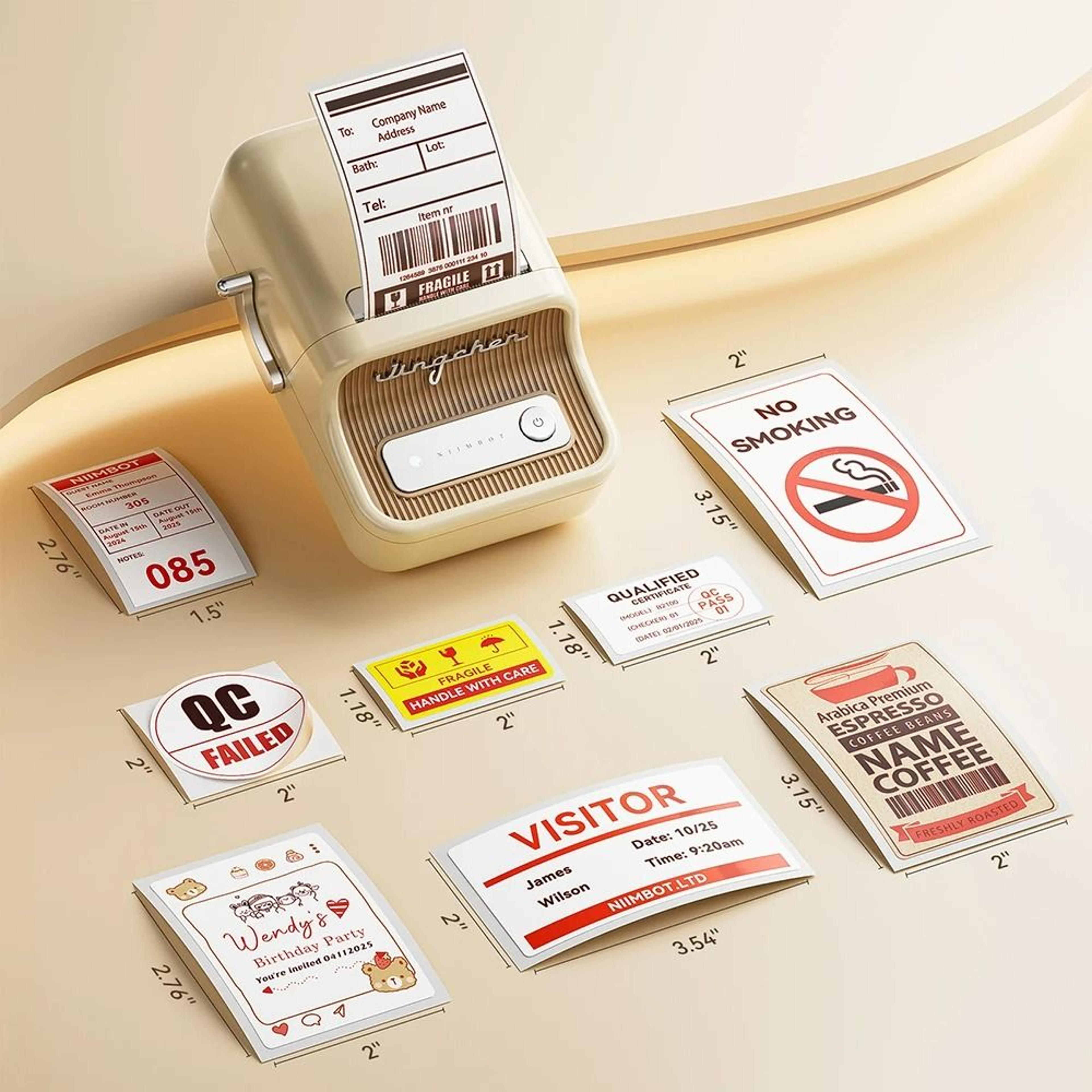 dual-color commercial thermal label printer for price tags and barcodes