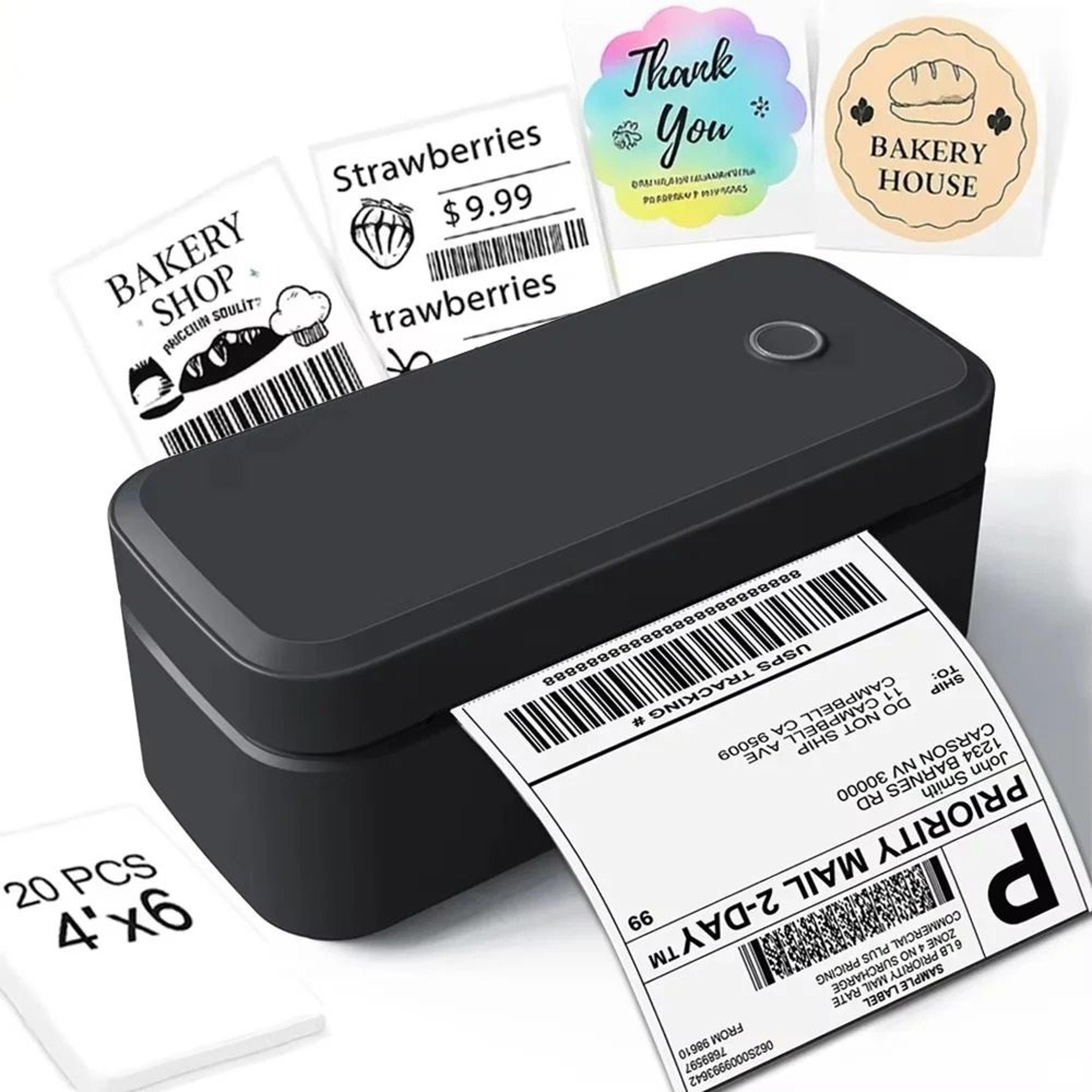 wireless 4x6 thermal shipping label printer with automatic recognition