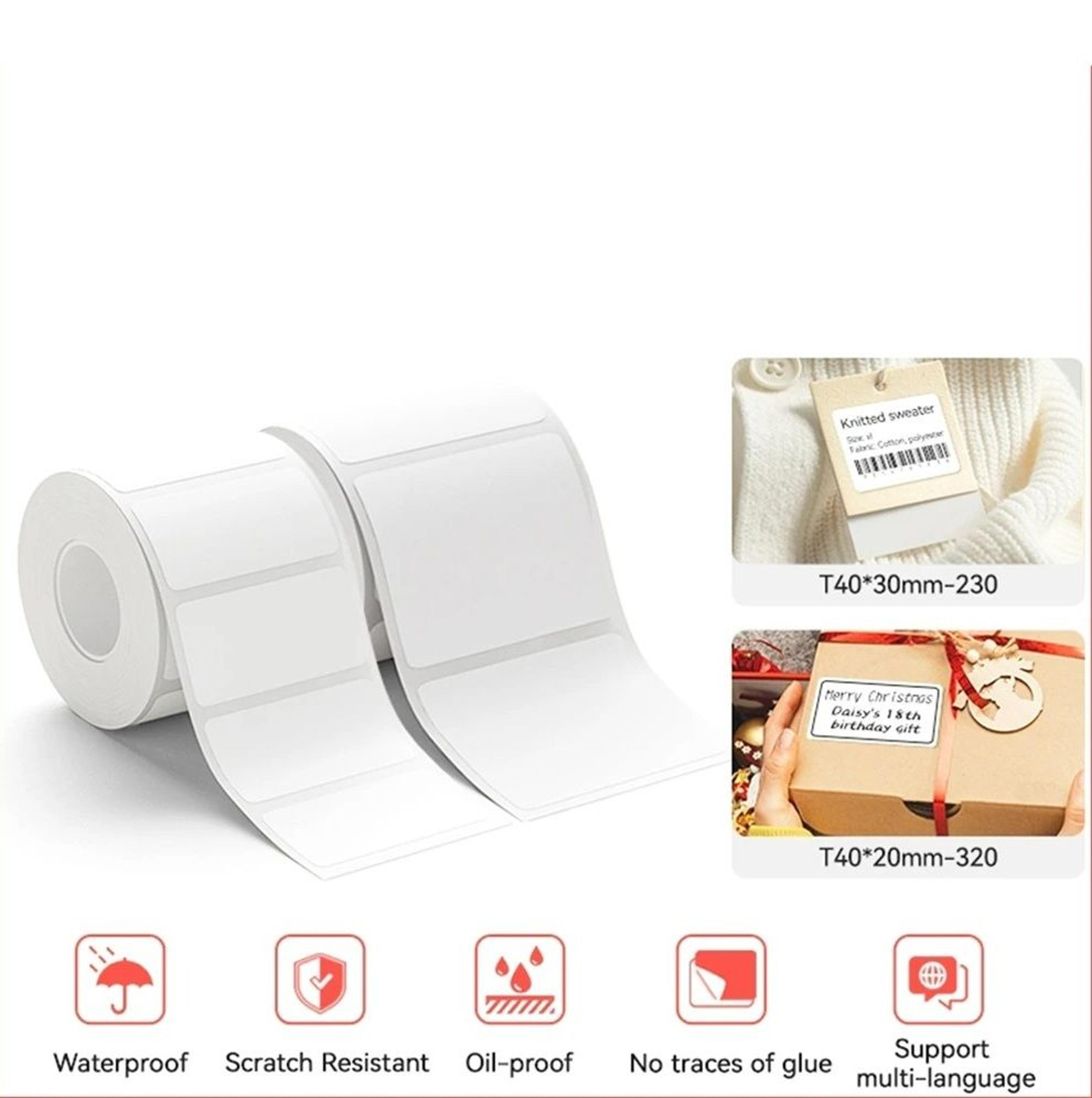 heavy-duty waterproof self-adhesive thermal label paper rolls for portable printer
