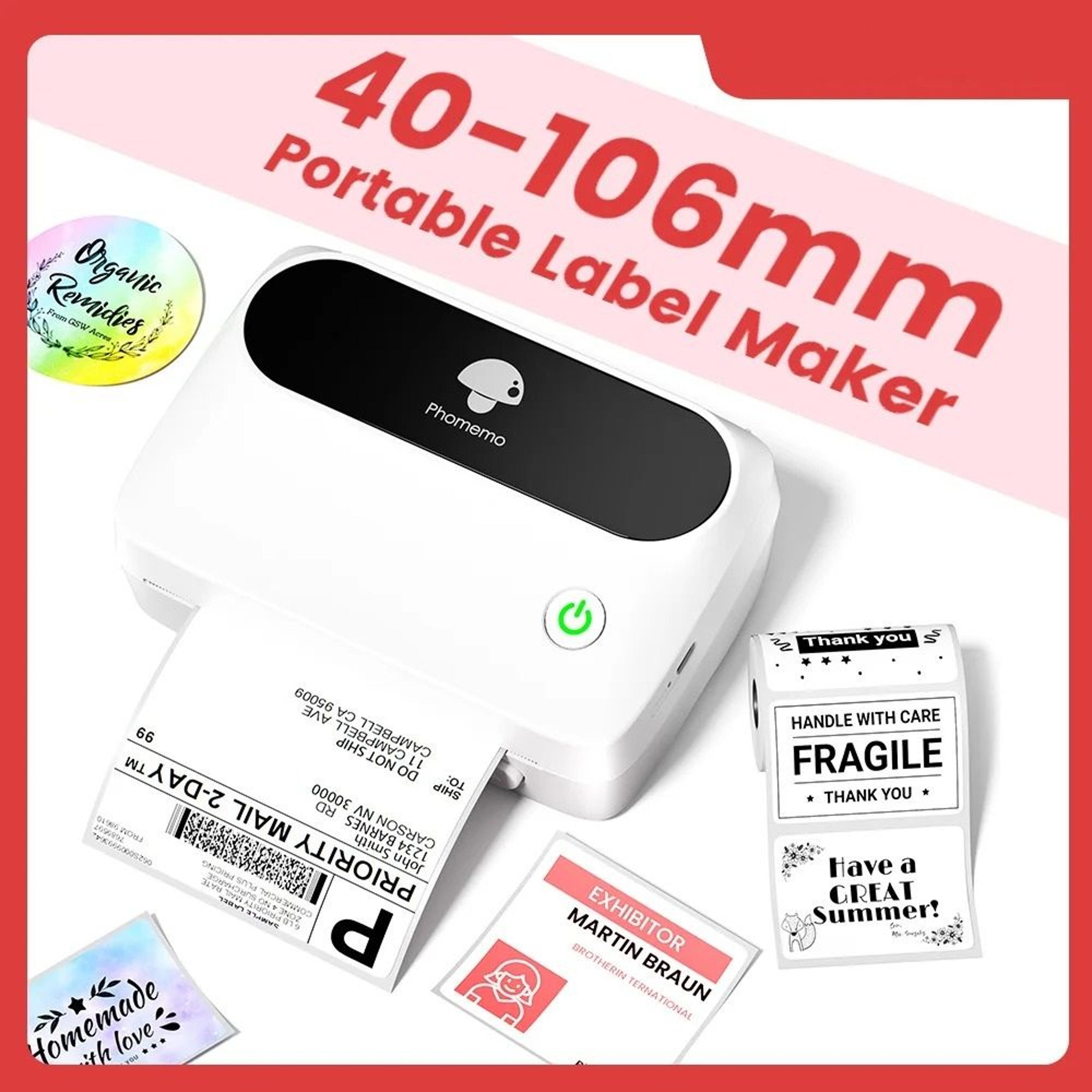 wireless 4x6 bluetooth thermal shipping label printer