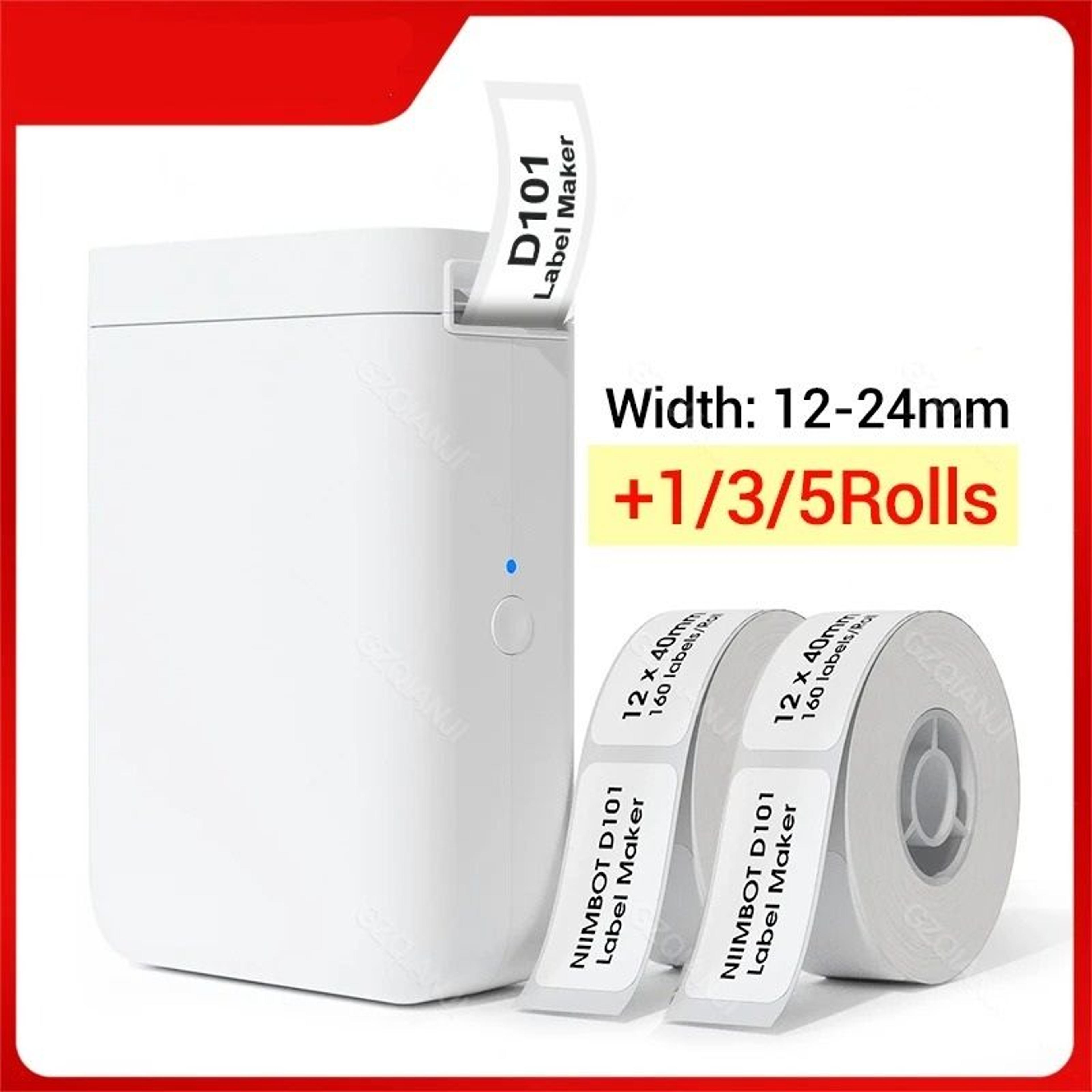 portable bluetooth thermal label printer 1 in max width