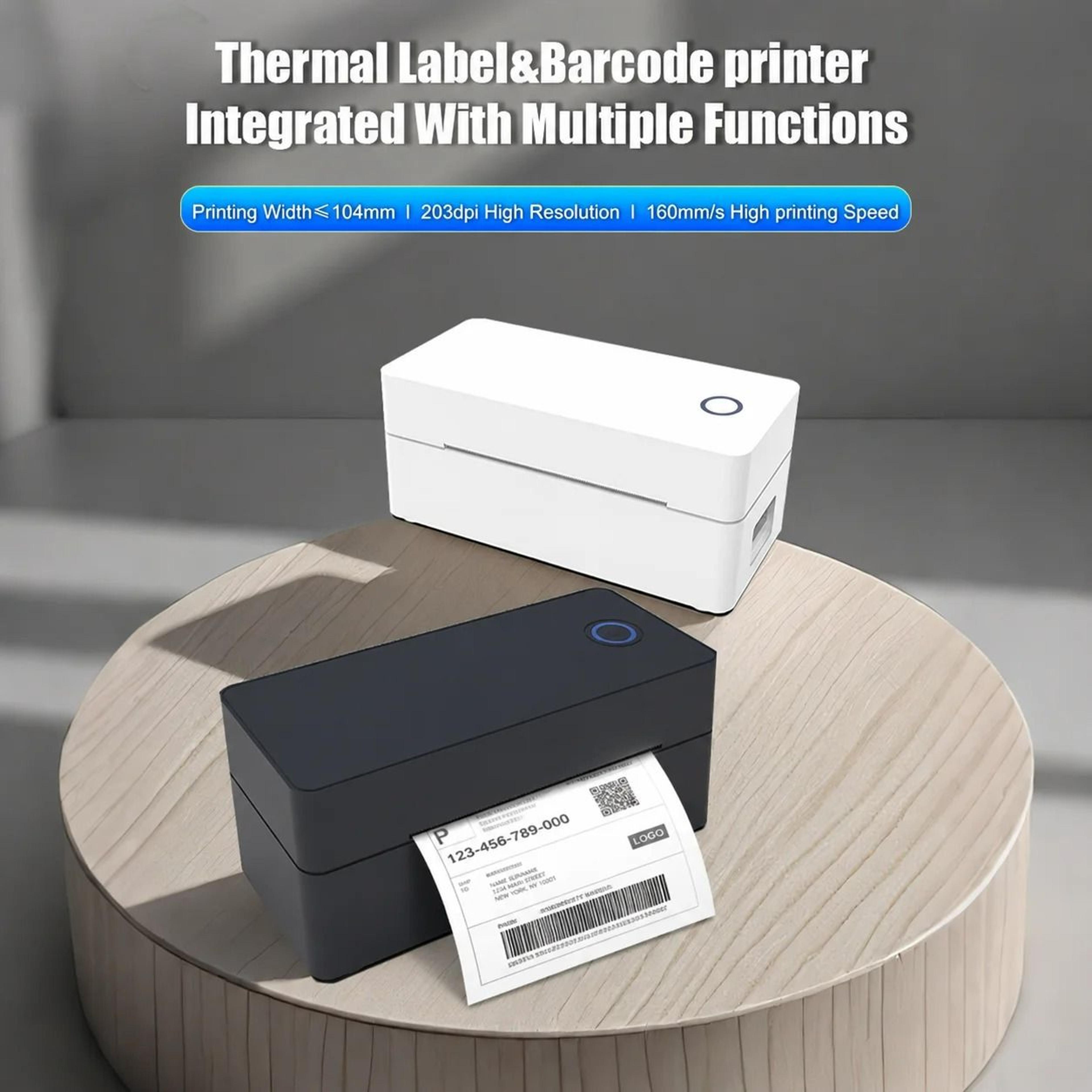 wireless 4x6 thermal shipping label printer (us plug)