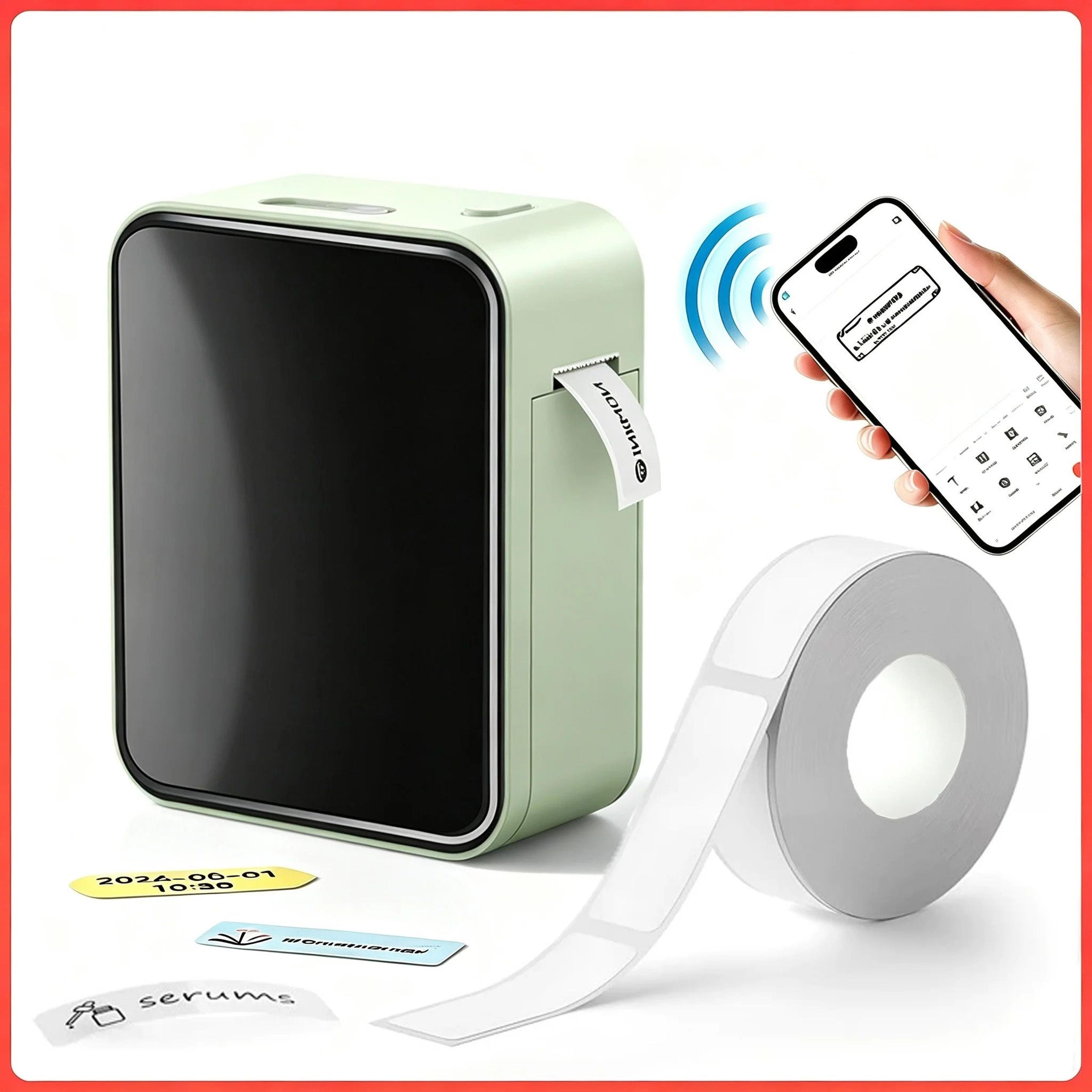 elite portable wireless mini thermal label printer