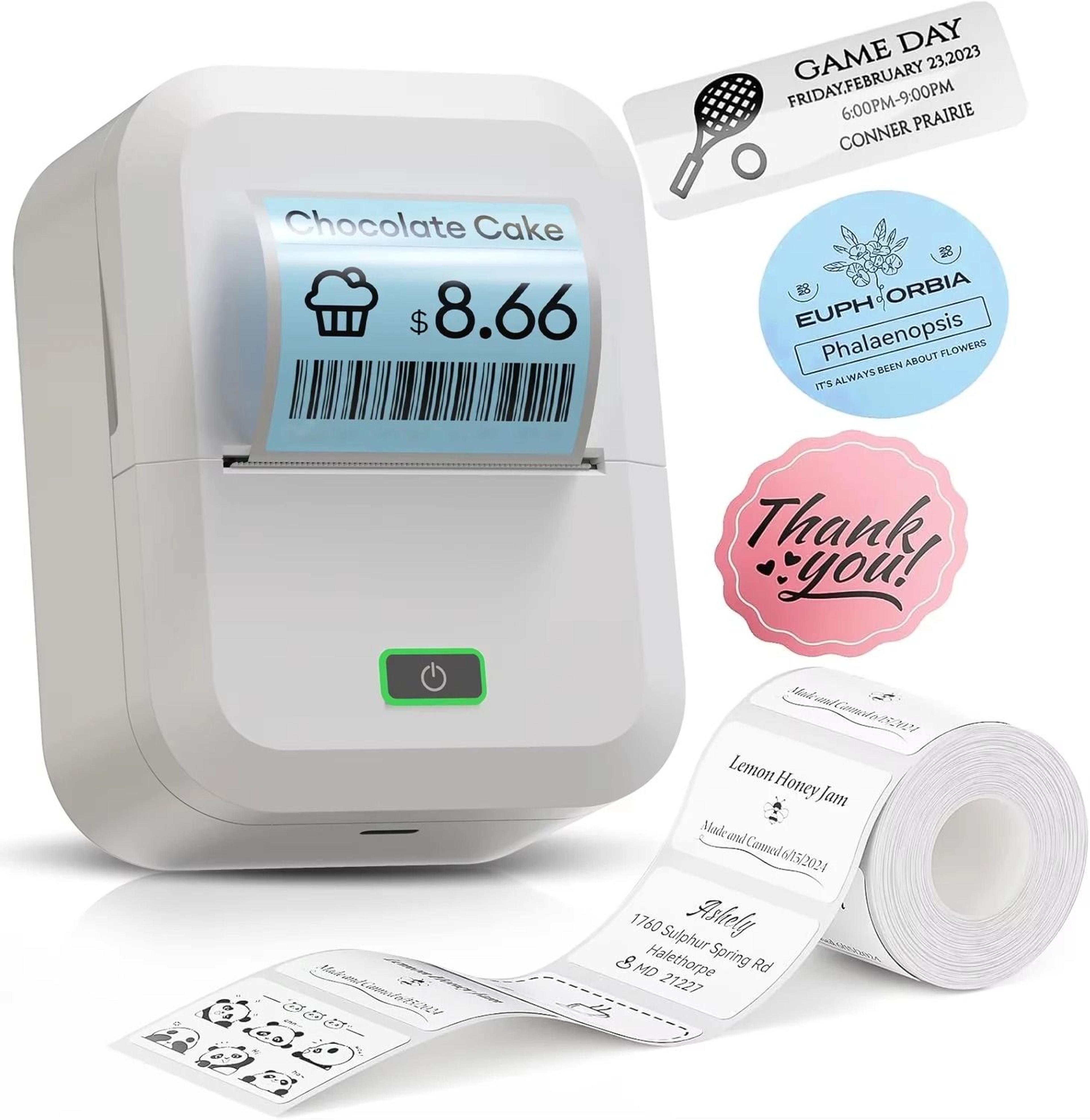 compact wireless thermal label & sticker printer