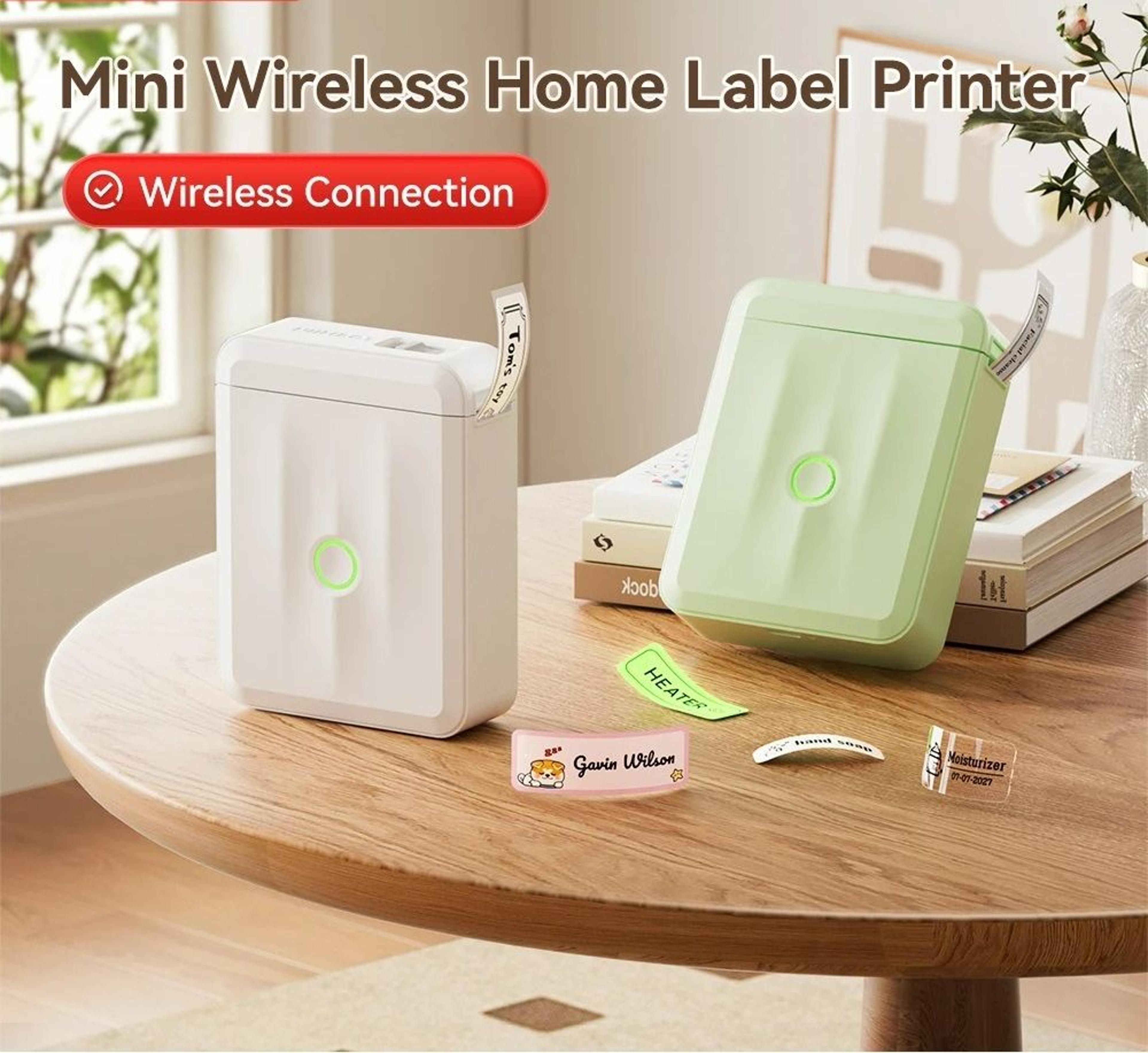 pocket wireless thermal label printer smart bluetooth connectivity
