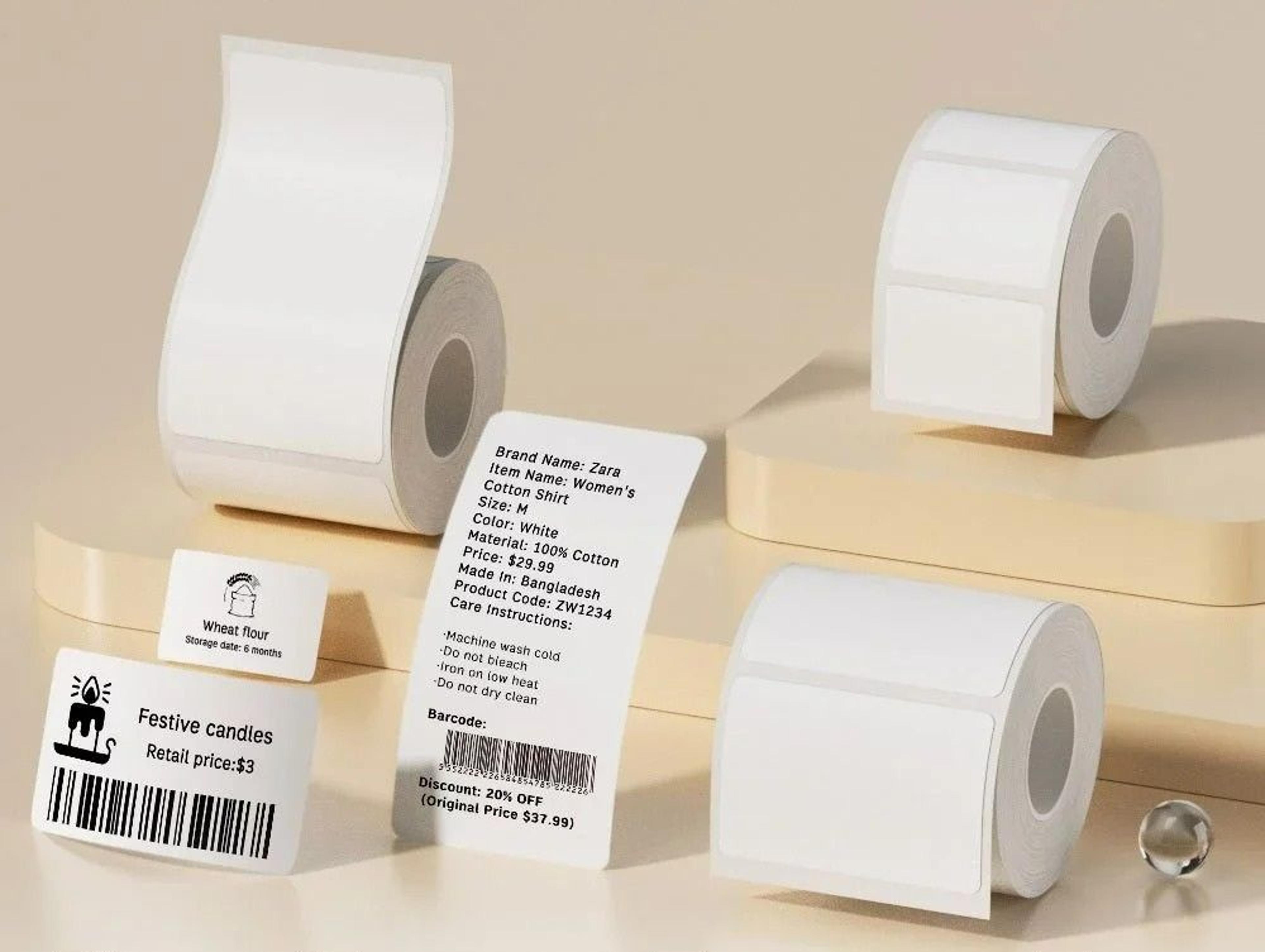 multipurpose thermal label ink-free sticker rolls