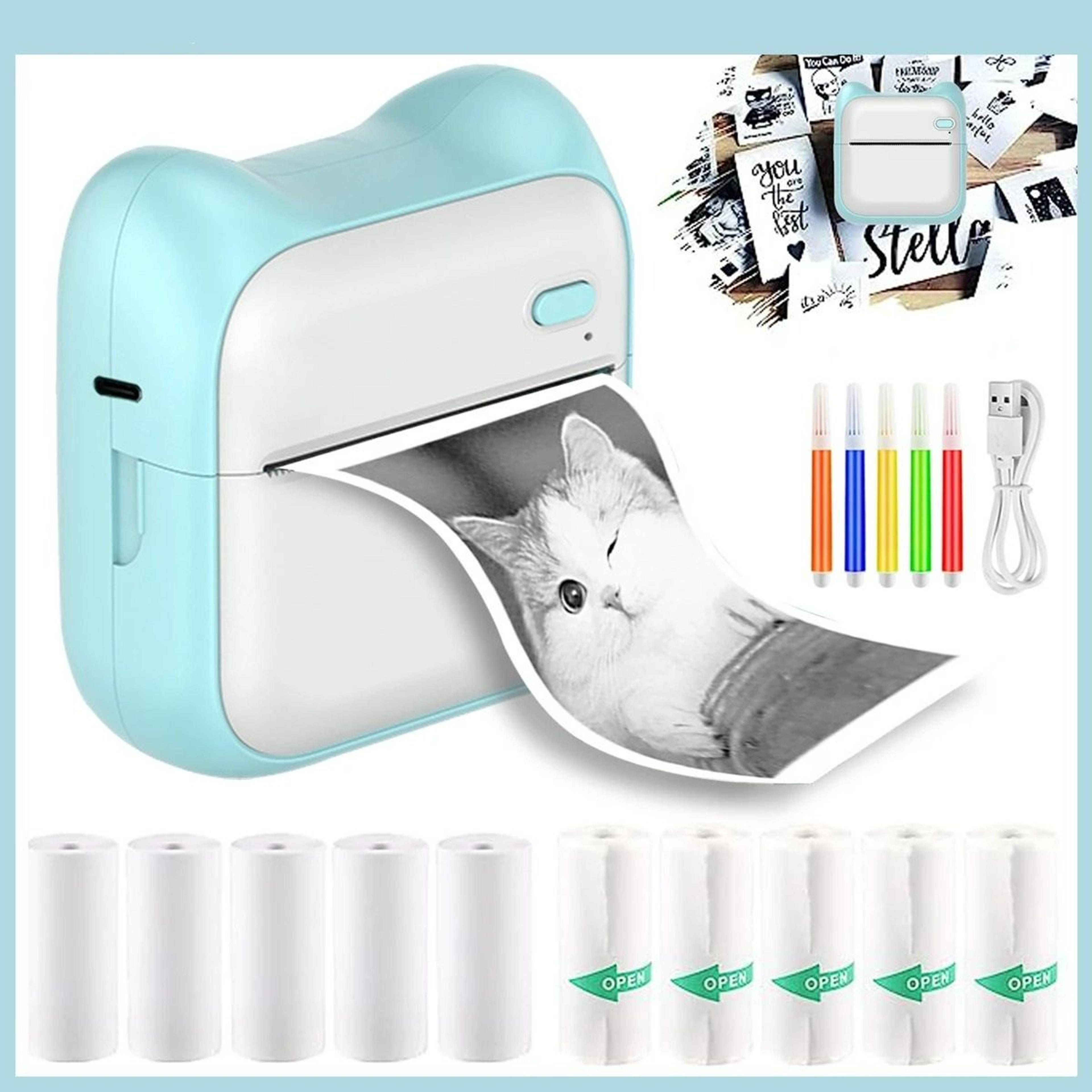 wireless portable mini thermal sticker printer for ios & android