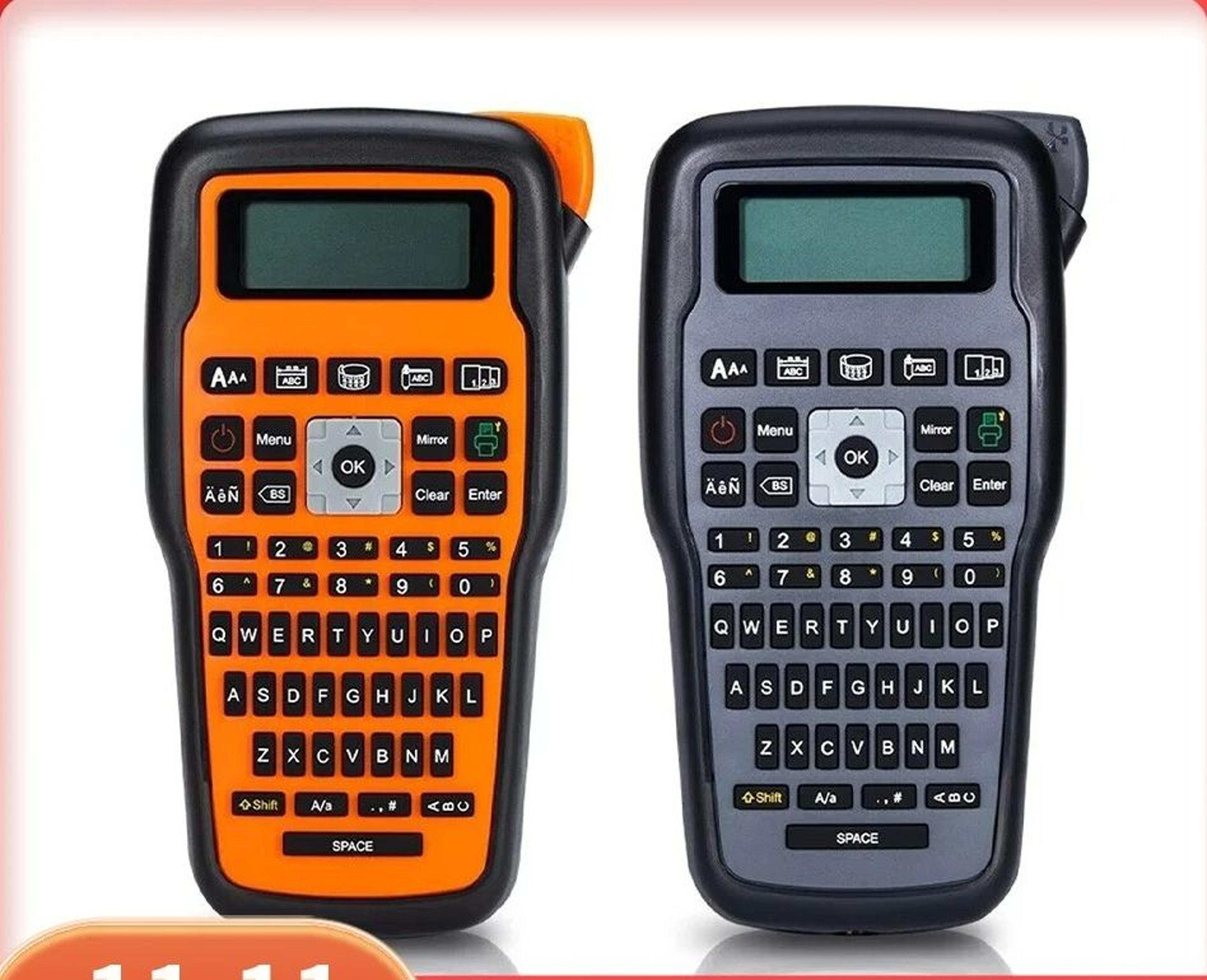 industrial handheld label maker machine with qwerty keyboard