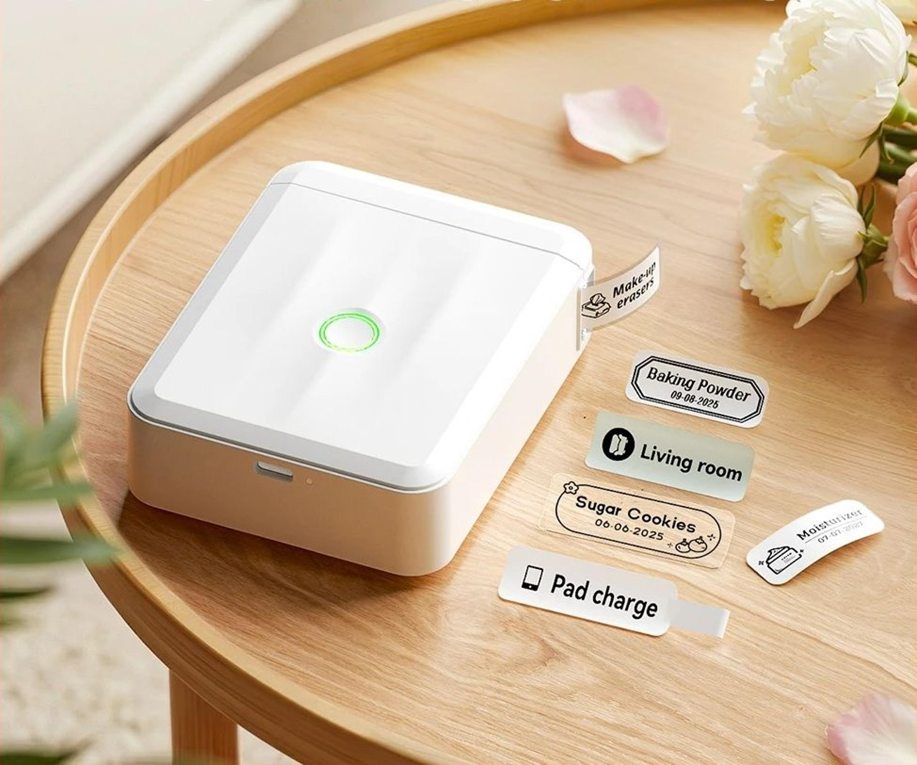 upgraded wireless portable mini thermal label maker for home & office