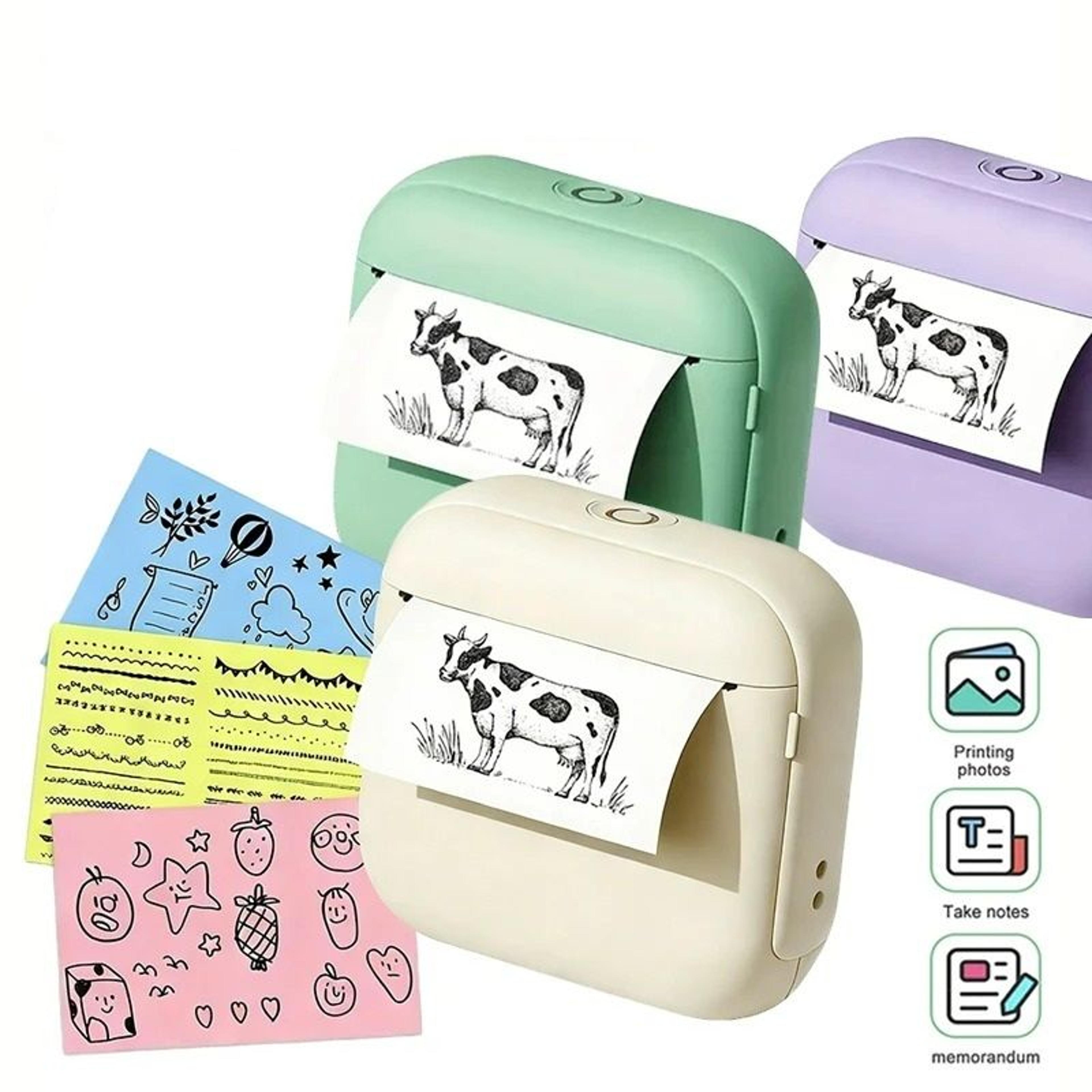 wireless mini pocket thermal printer for photos, notes & stickers