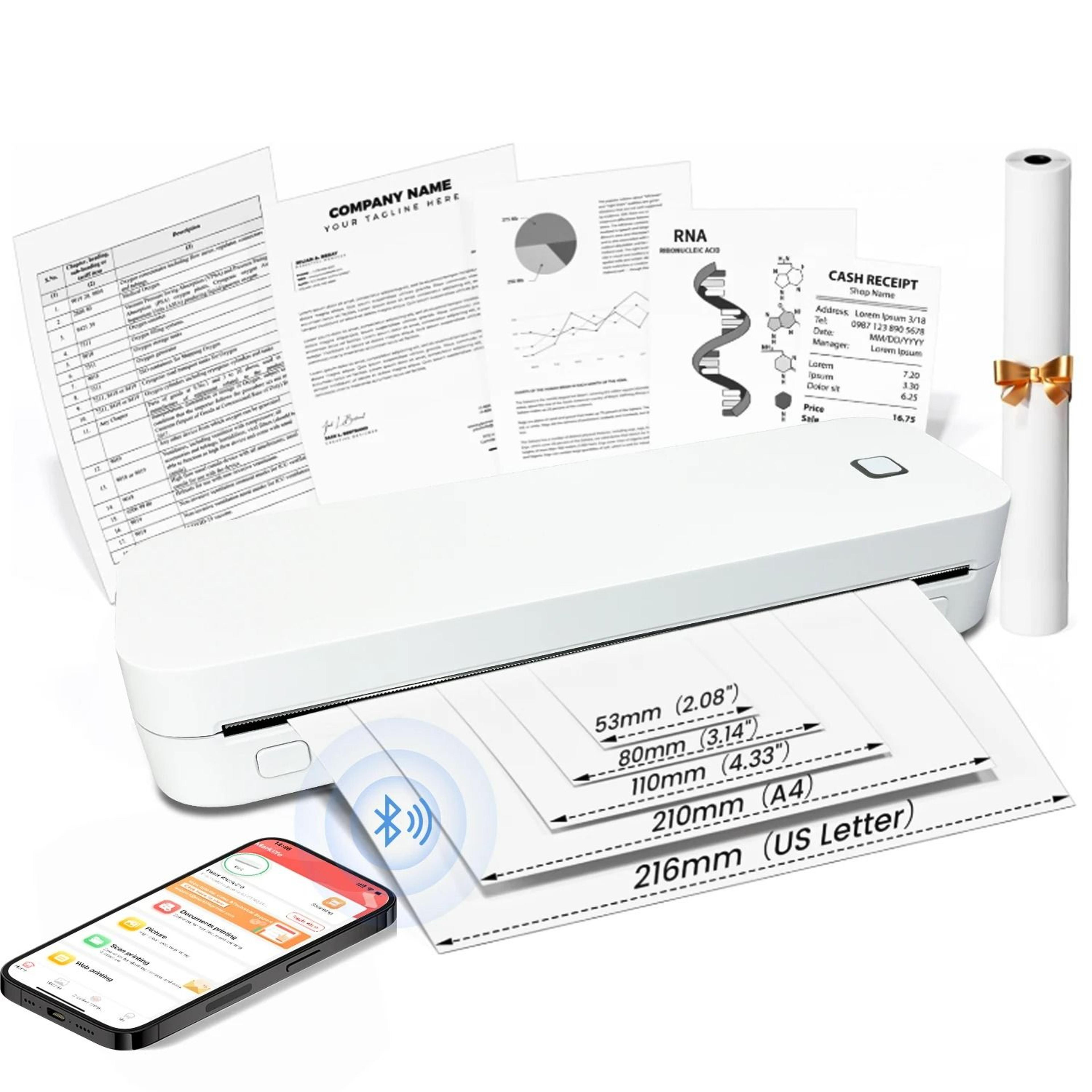 wireless mini portable thermal label & tattoo printer
