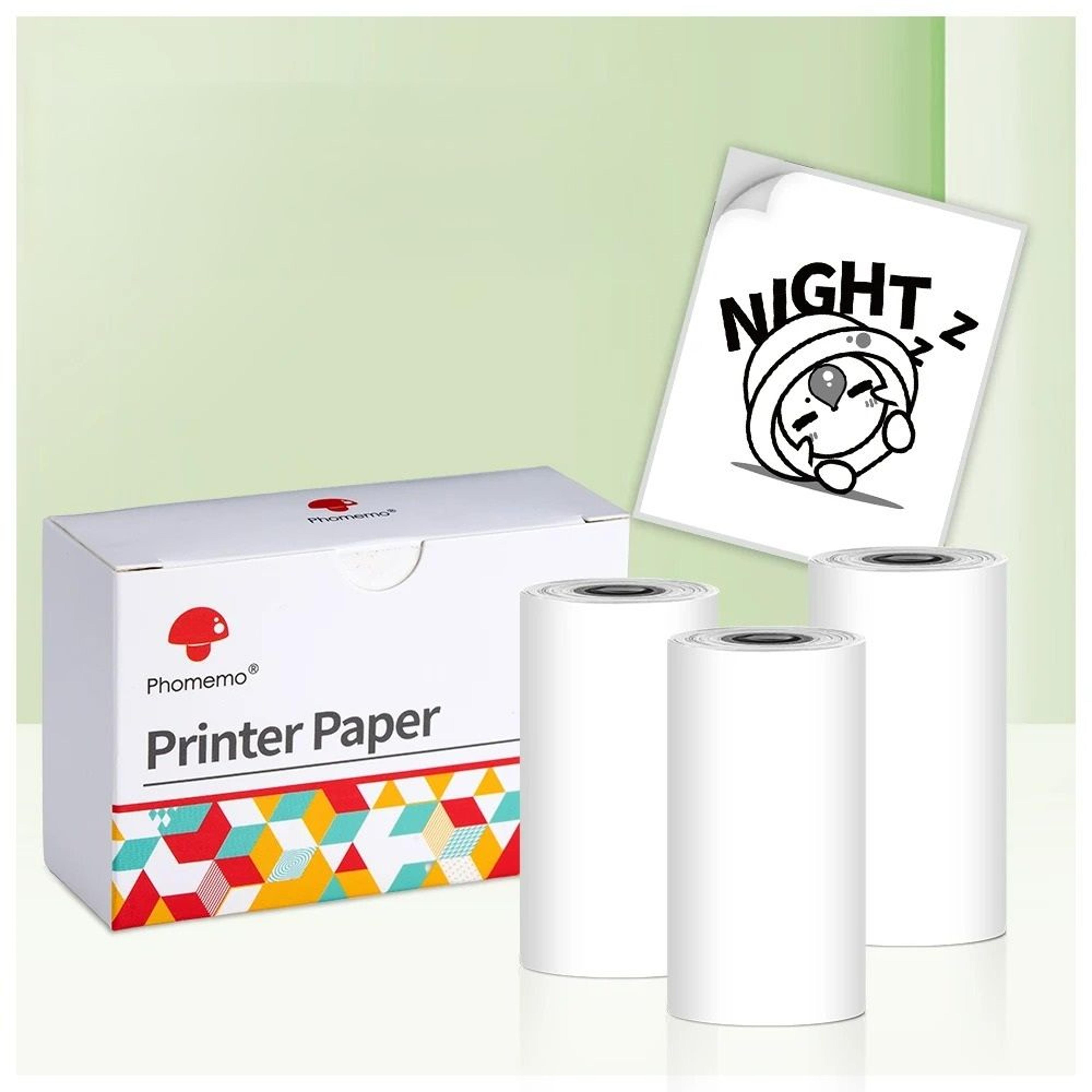 white & specialty thermal sticker paper rolls (3-pack)