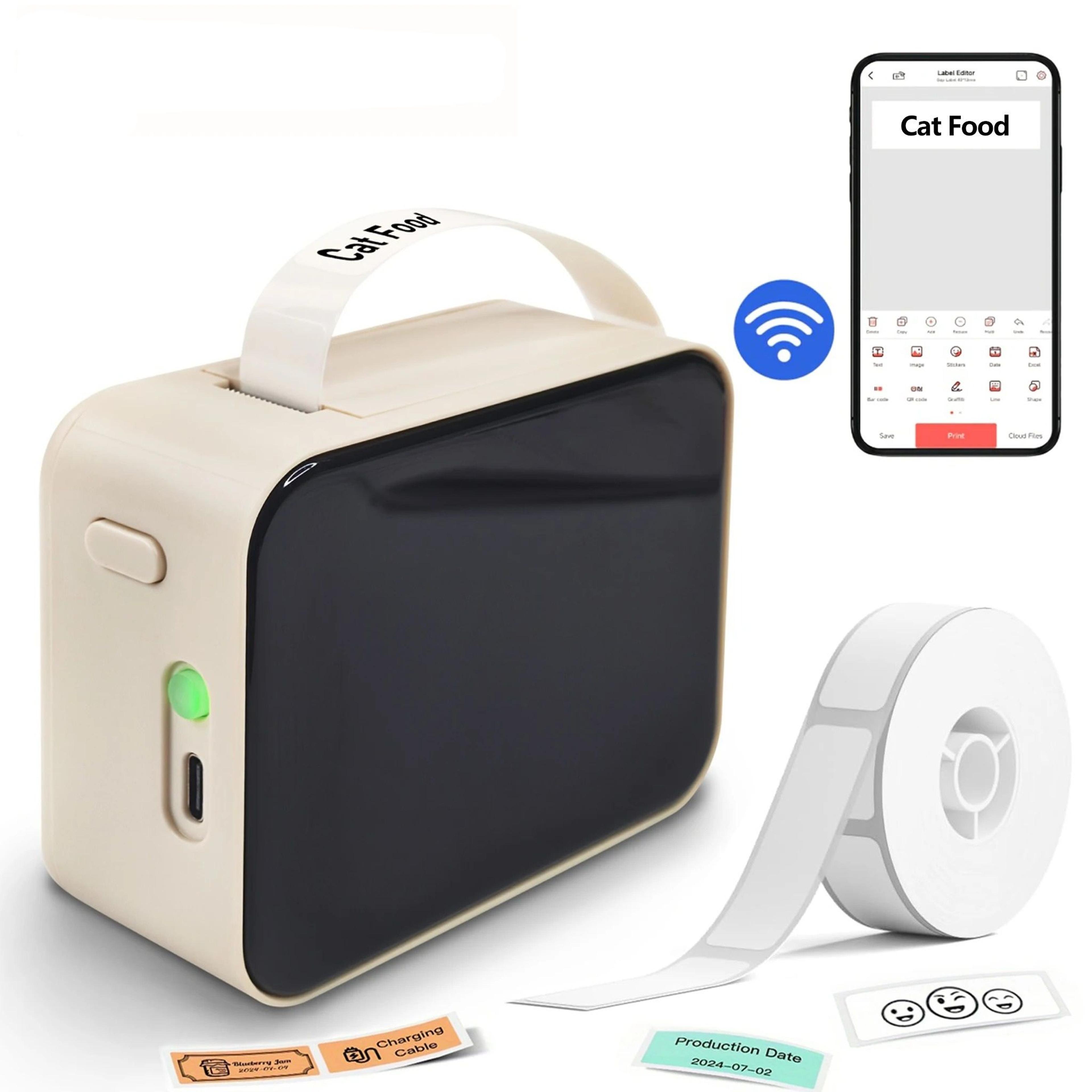 wireless portable thermal label maker