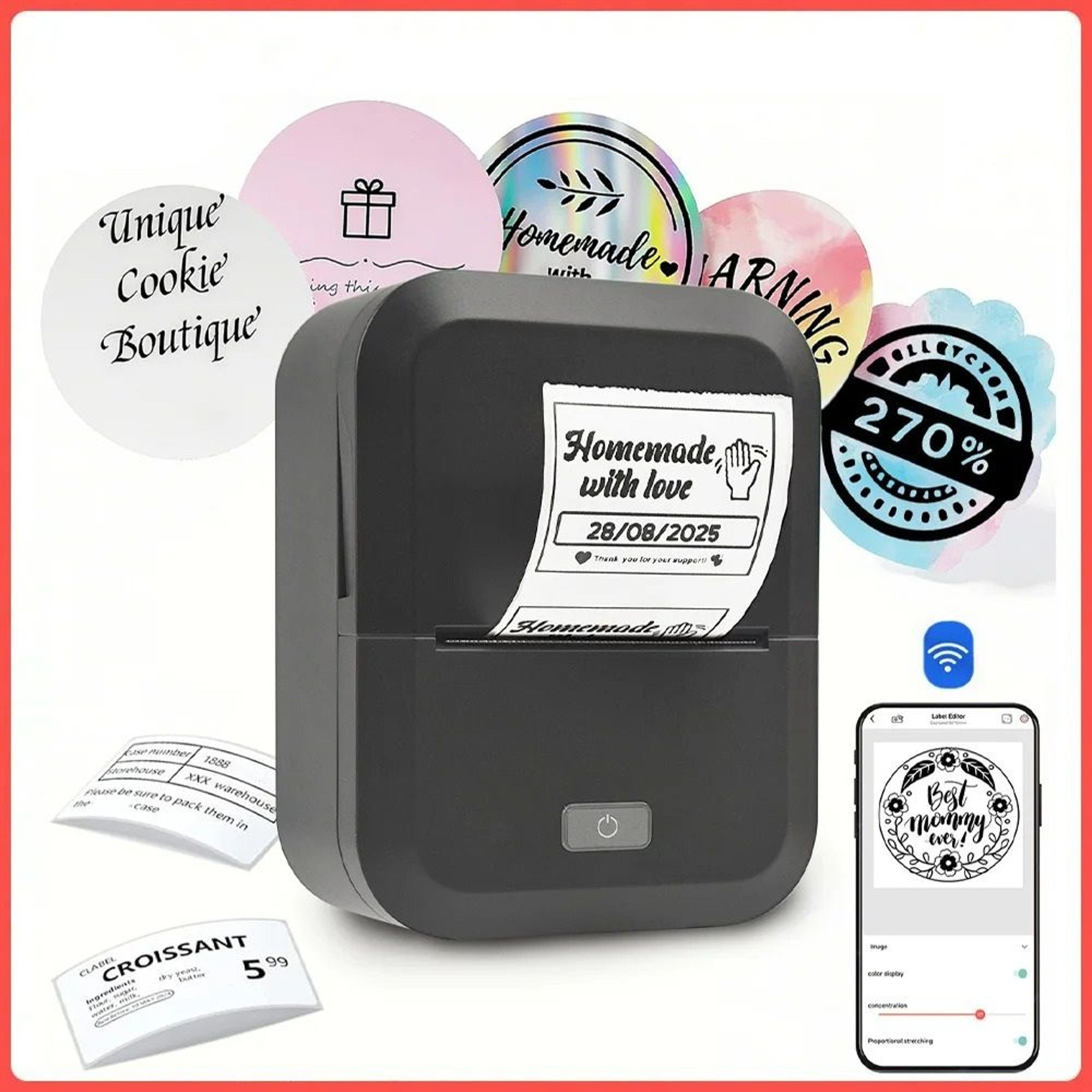 portable pocket wireless thermal label maker